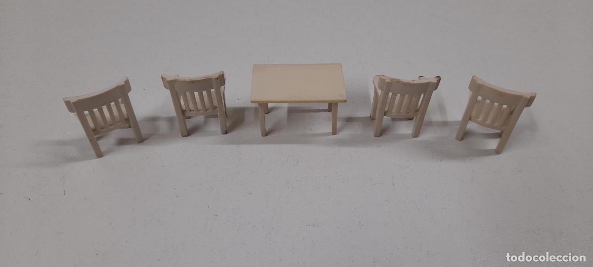 Juguetes antiguos Exin: SILLAS Y MESA . COMPLEMENTOS ORIGINALES DE EXIN WEST . - Foto 5