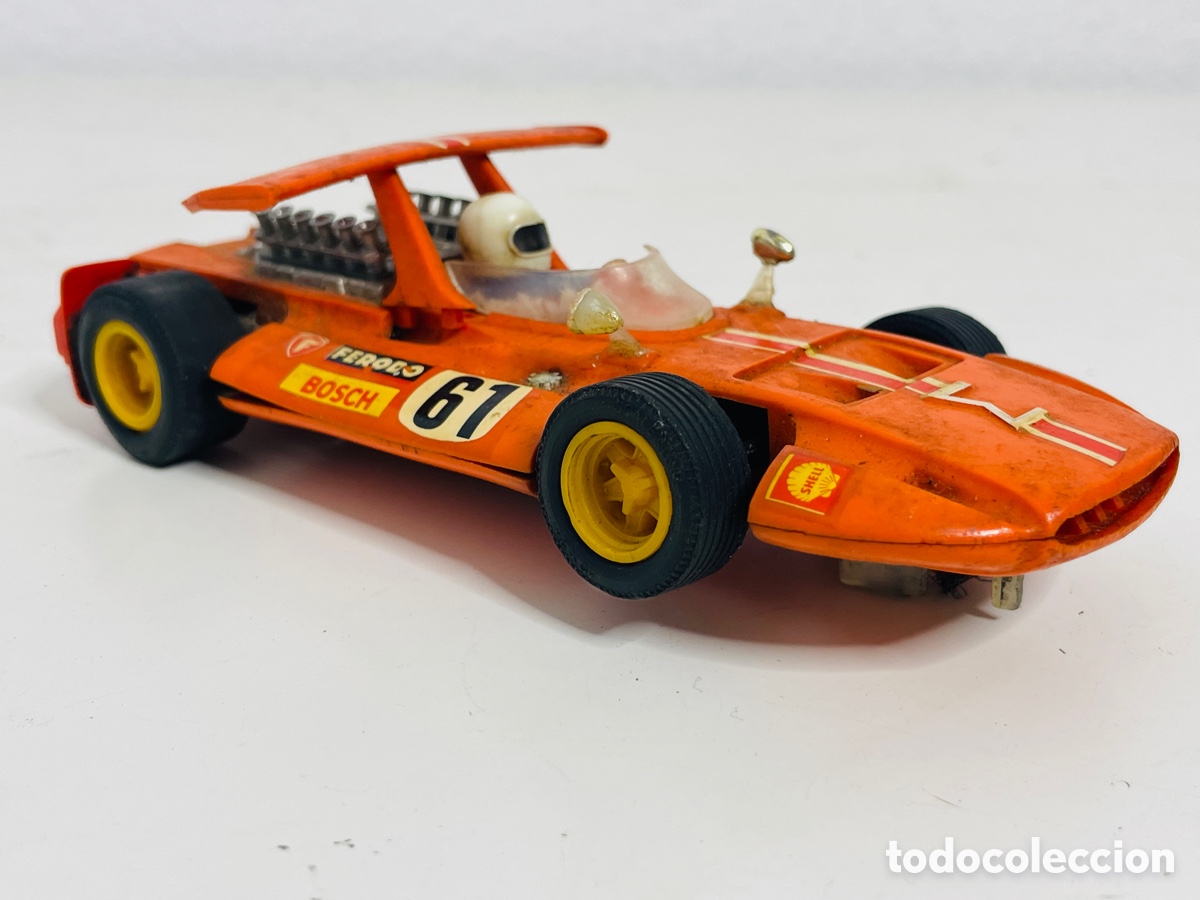 Juguetes antiguos Exin: Scalextric Exin Sigma naranja - Foto 2