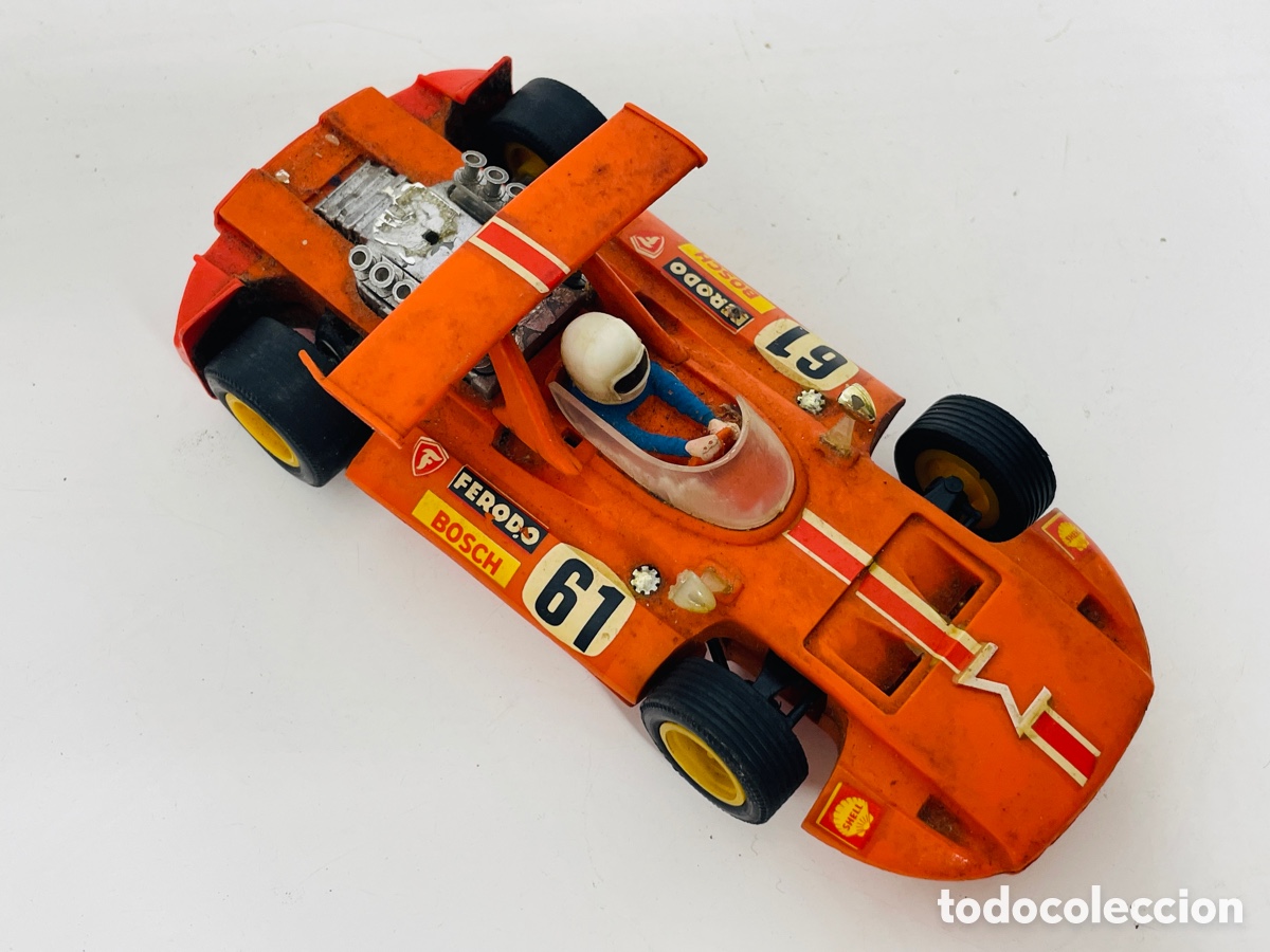 Juguetes antiguos Exin: Scalextric Exin Sigma naranja - Foto 3