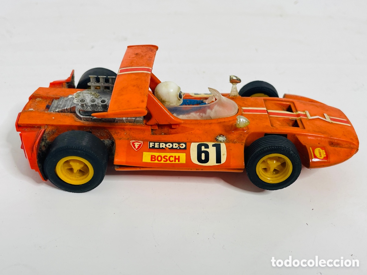 Juguetes antiguos Exin: Scalextric Exin Sigma naranja - Foto 4
