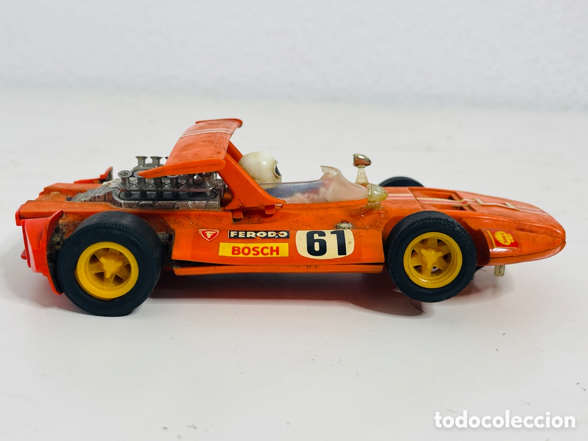 Juguetes antiguos Exin: Scalextric Exin Sigma naranja - Foto 5