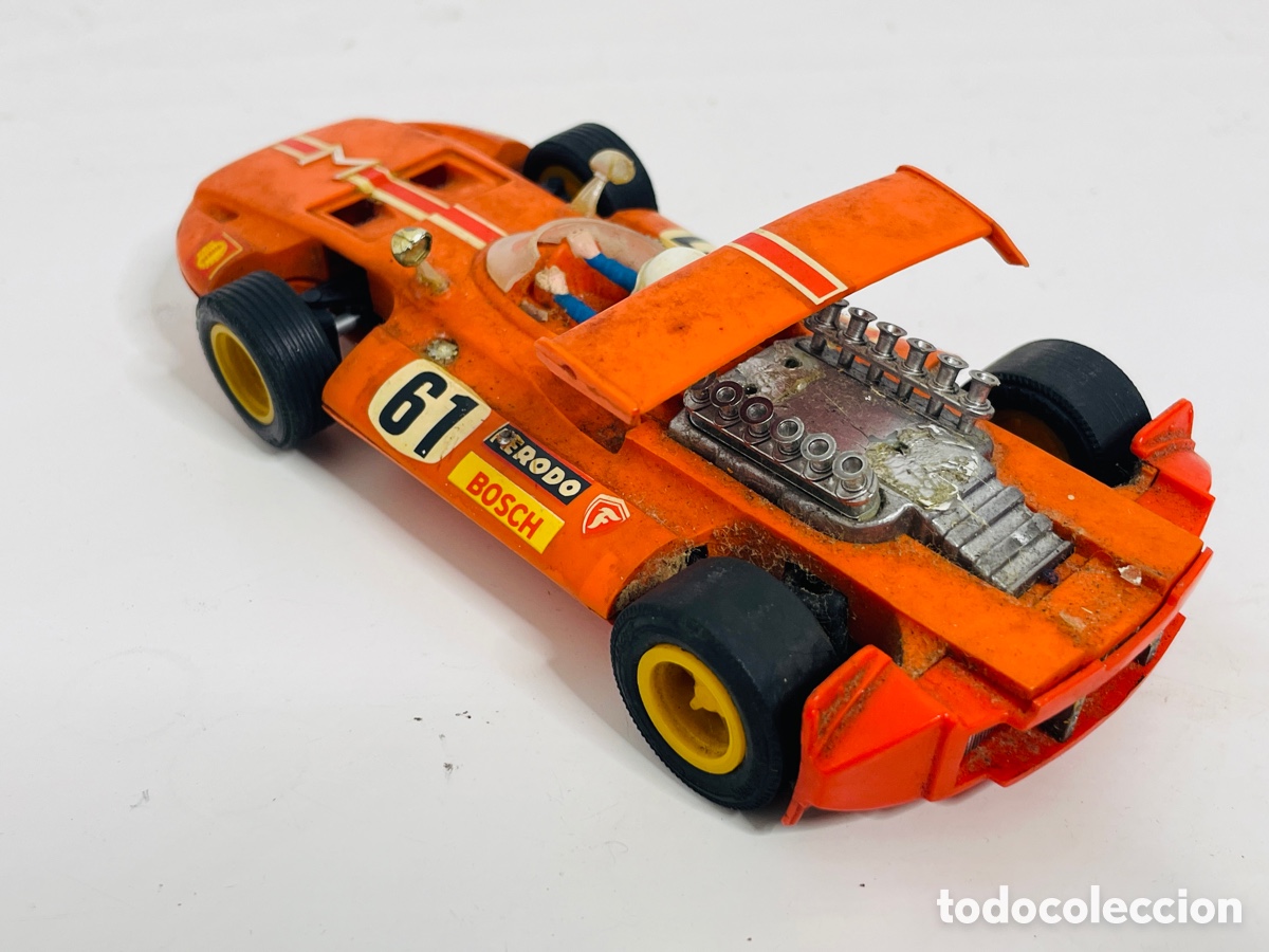 Juguetes antiguos Exin: Scalextric Exin Sigma naranja - Foto 8