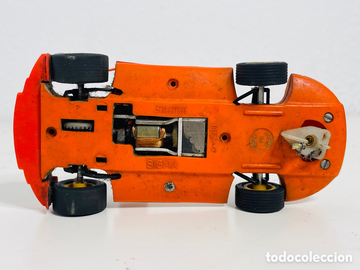 Juguetes antiguos Exin: Scalextric Exin Sigma naranja - Foto 15