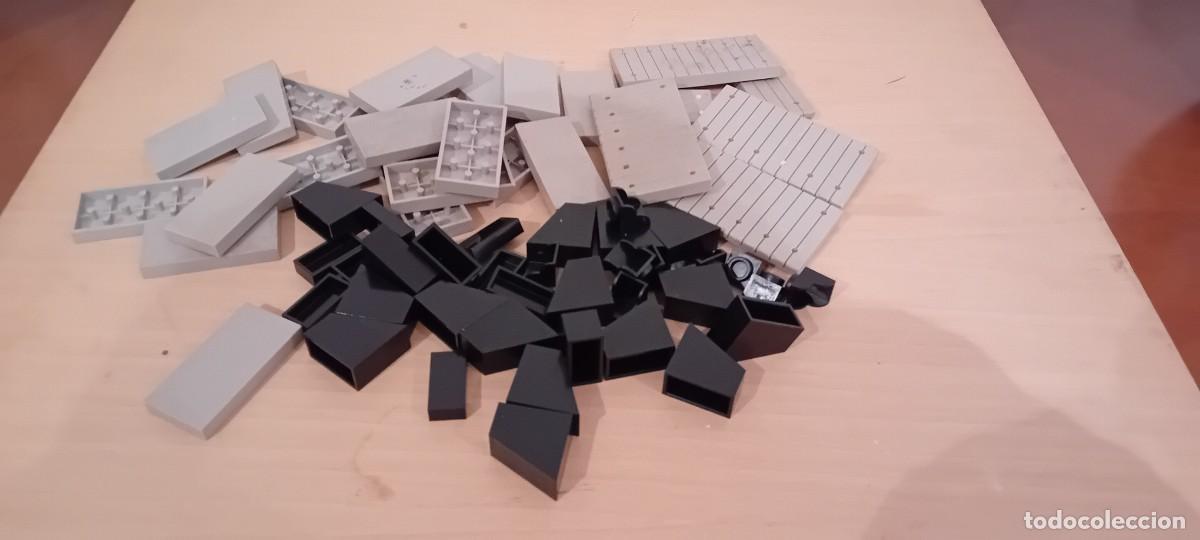 Juguetes antiguos Exin: LOTE DE 62 PIEZAS DE EXIN WEST NEGRAS Y GRISES