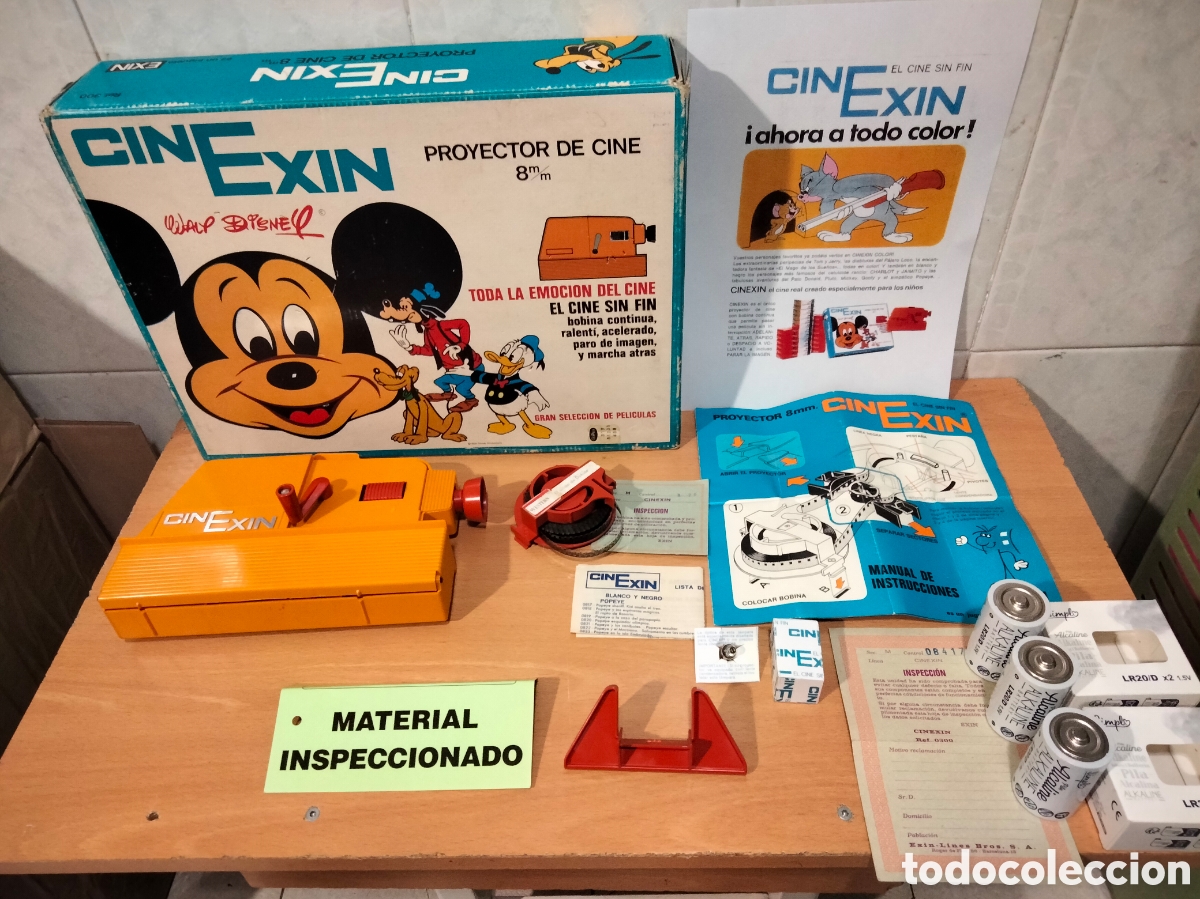 Juguetes antiguos Exin: Cinexin el cine sin fin. 1972. Completo y Funcionando