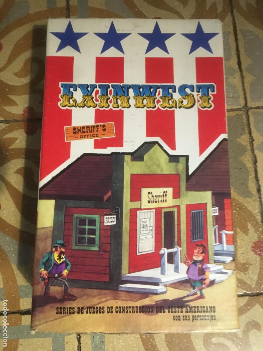 Juguetes antiguos Exin: exin far west exinwest sheriffs office oficina sheriff con caja con instrucciones