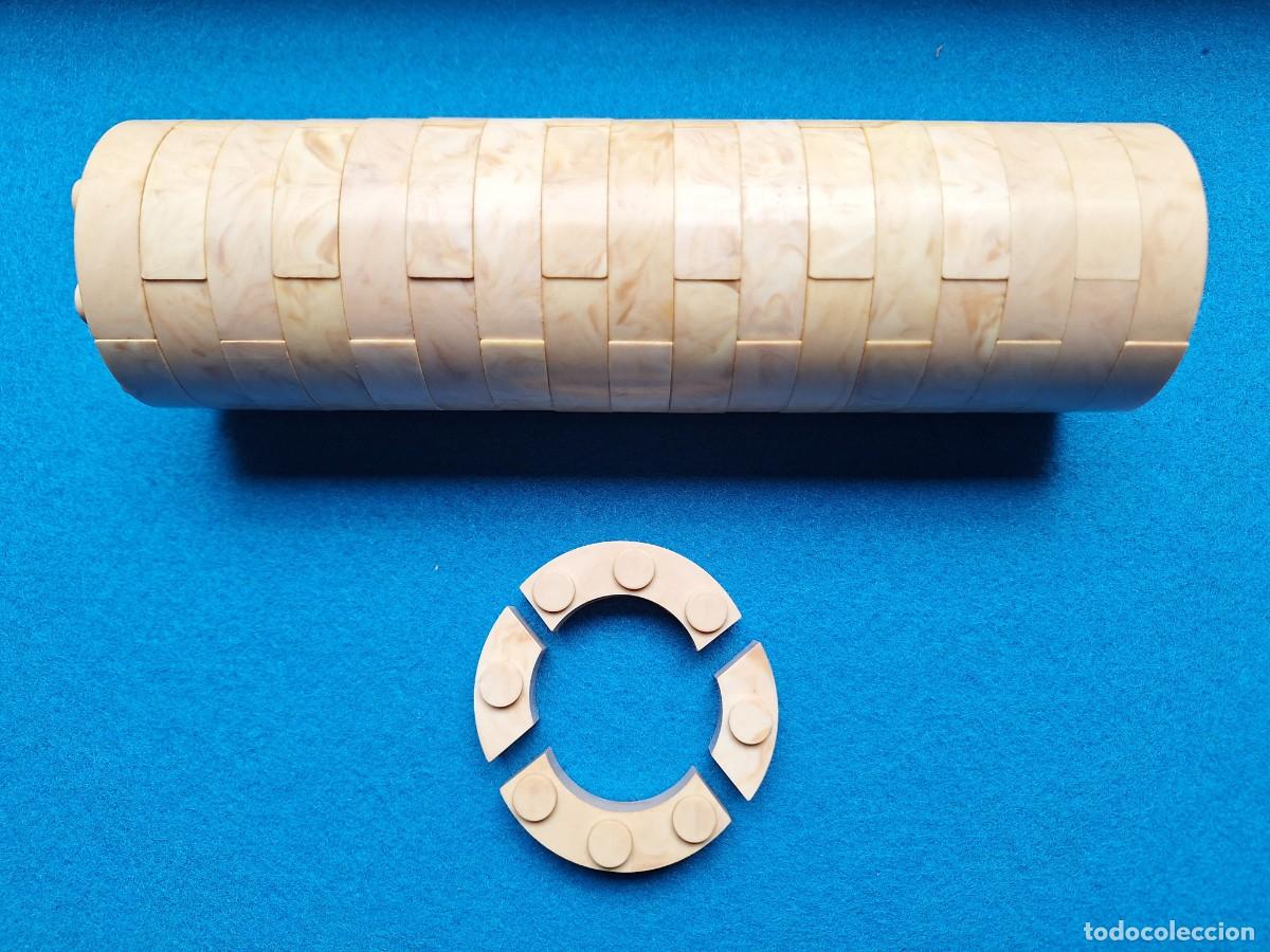 Juguetes antiguos Exin: Lote Oferta 72 Piezas curvas Di&aacute;metro 5 exinios. Cl&aacute;sicas ELB. Exin Castillos.