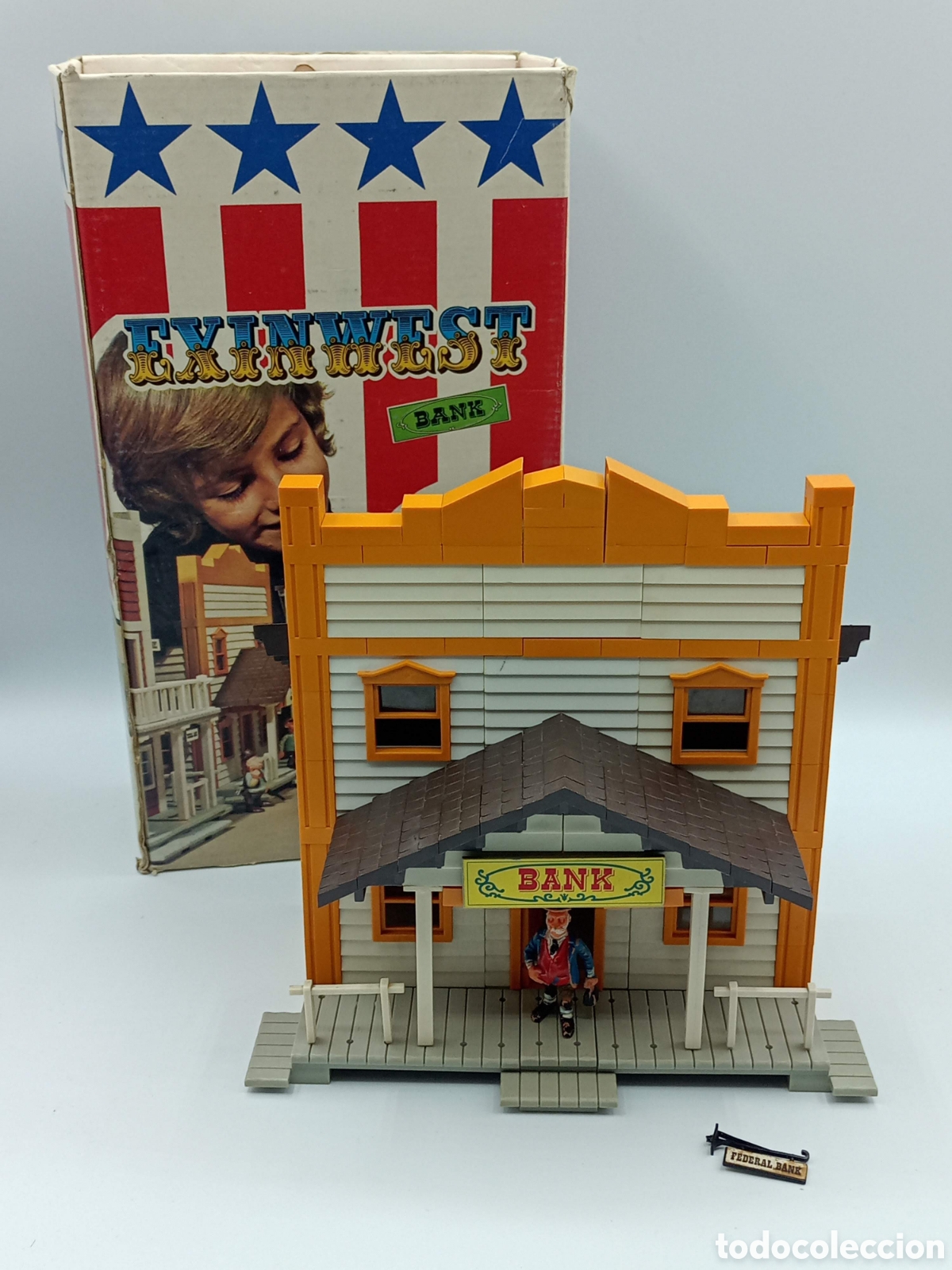 Juguetes antiguos Exin: Exin West Banco con personajes