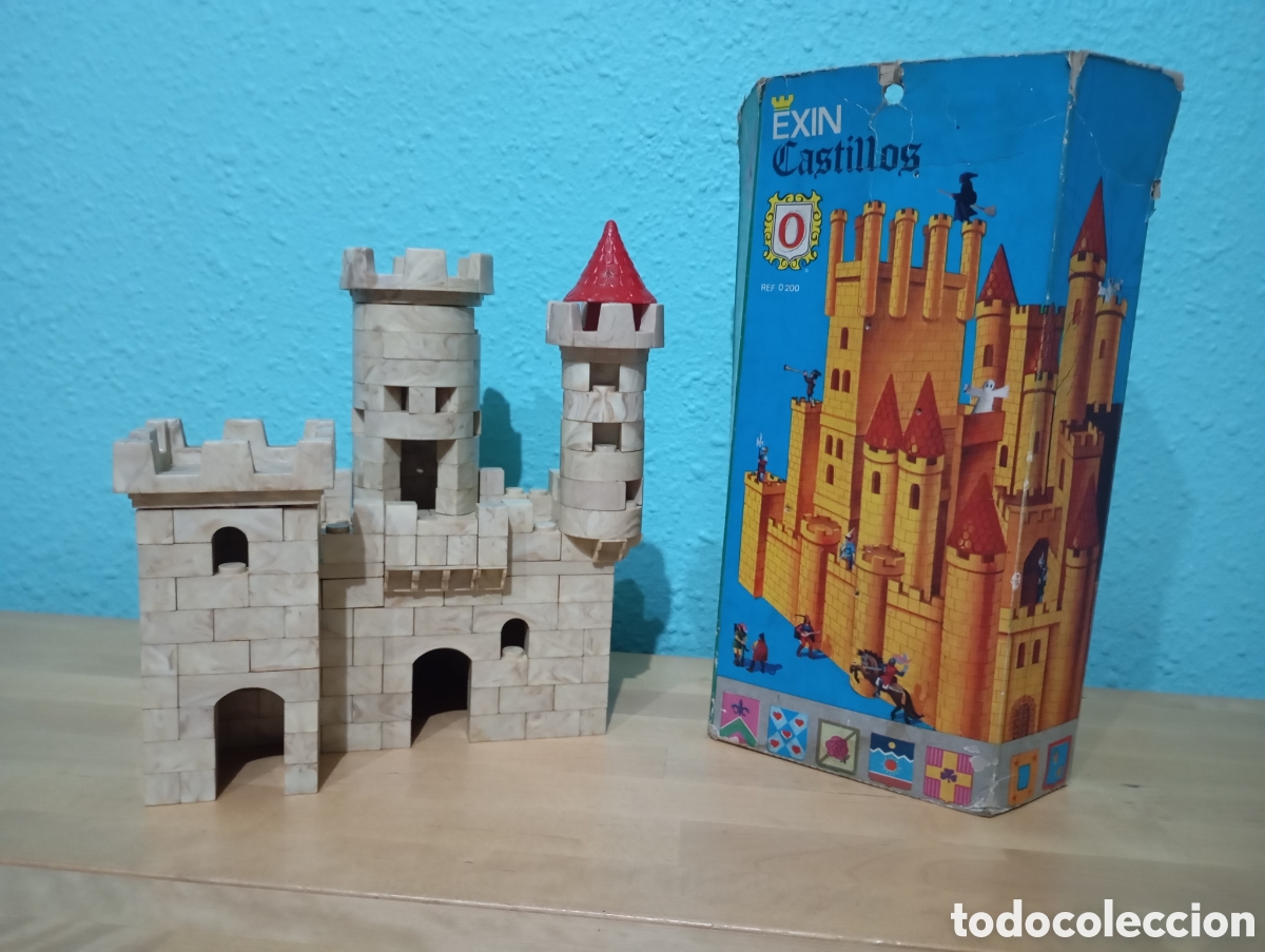 Juguetes antiguos Exin: Exin Castillos Serie Azul 0 200 Bastante Completo con caja # juguete retro vintage