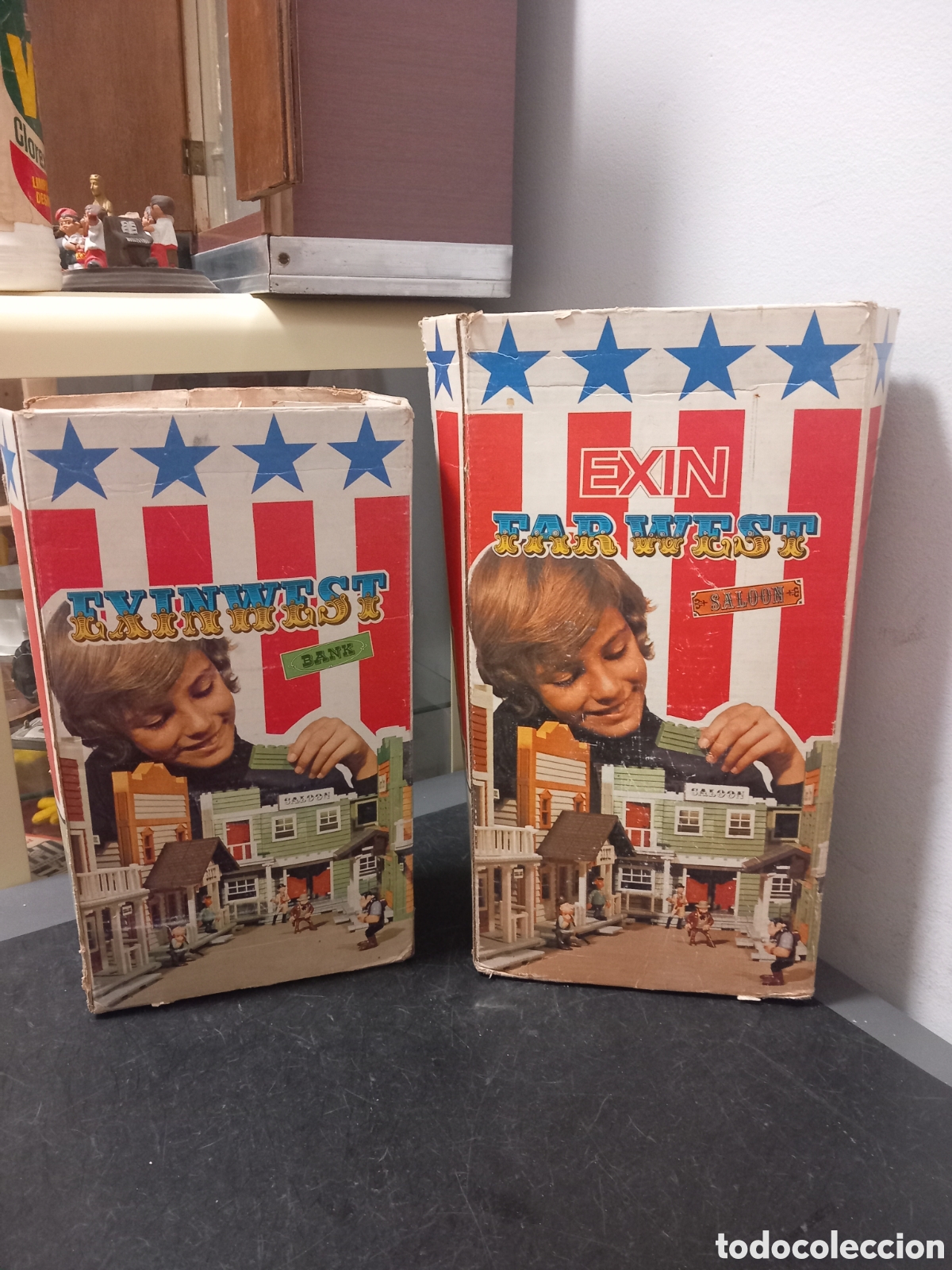 Juguetes antiguos Exin: EXIN WEST EXINWEST BANK Y SALOON EN CAJA ORIGINAL