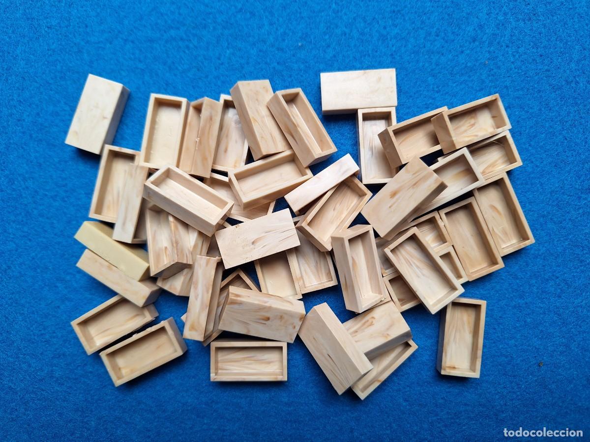 Juguetes antiguos Exin: Lote Oferta 50 losetas 2x1. Exin Castillos.