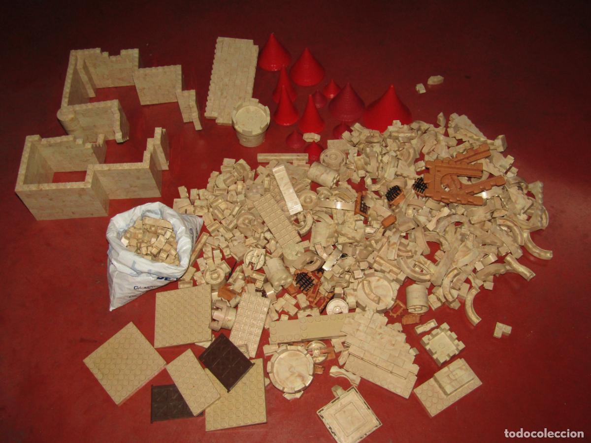 Juguetes antiguos Exin: Antiguo Super Lote de 1450 Piezas de Todo Tipo de EXIN CASTILLOS de EXIN