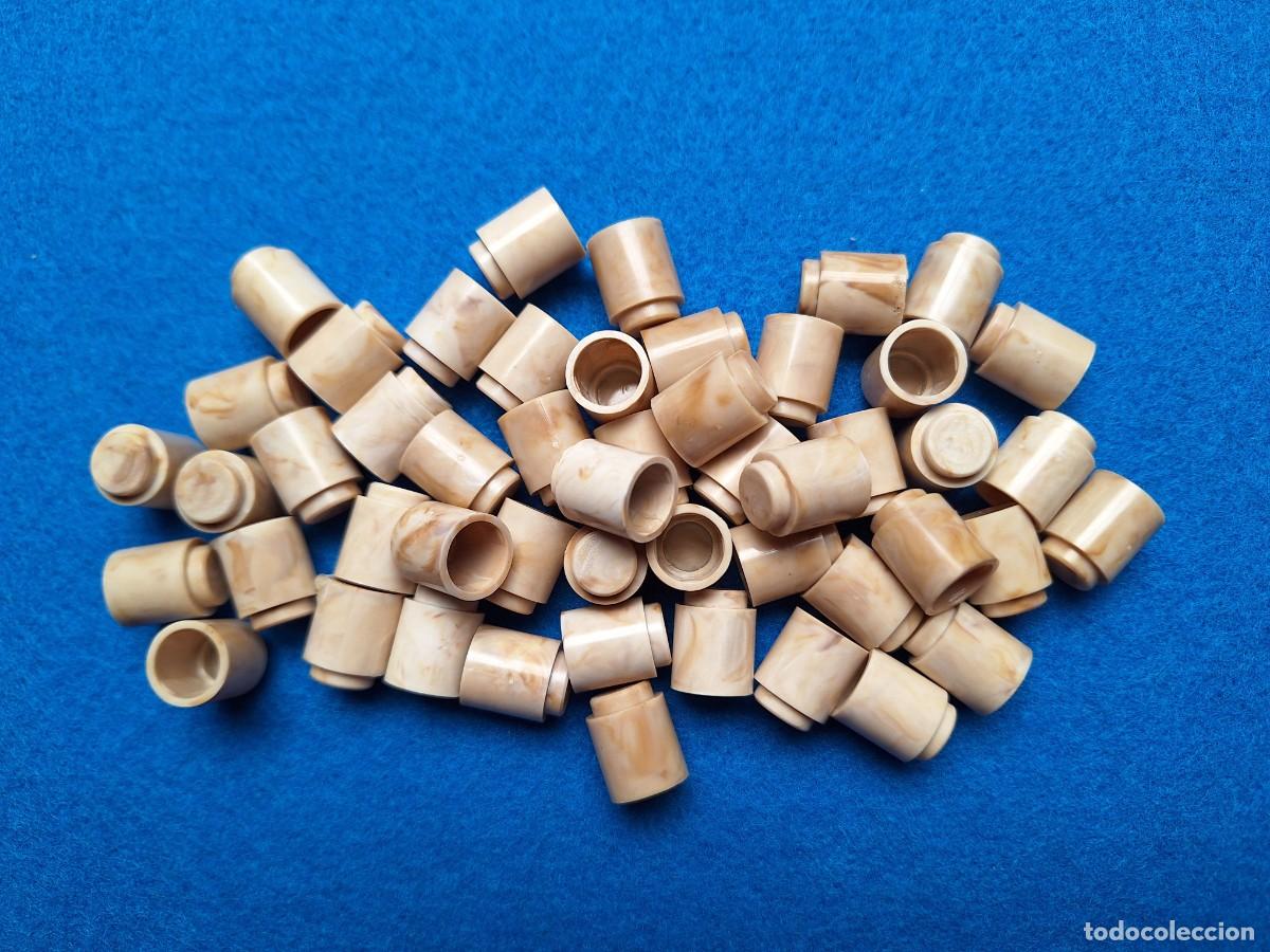 Juguetes antiguos Exin: Lote Oferta 50 piezas redondas lisas 1x1. Exin Castillos.