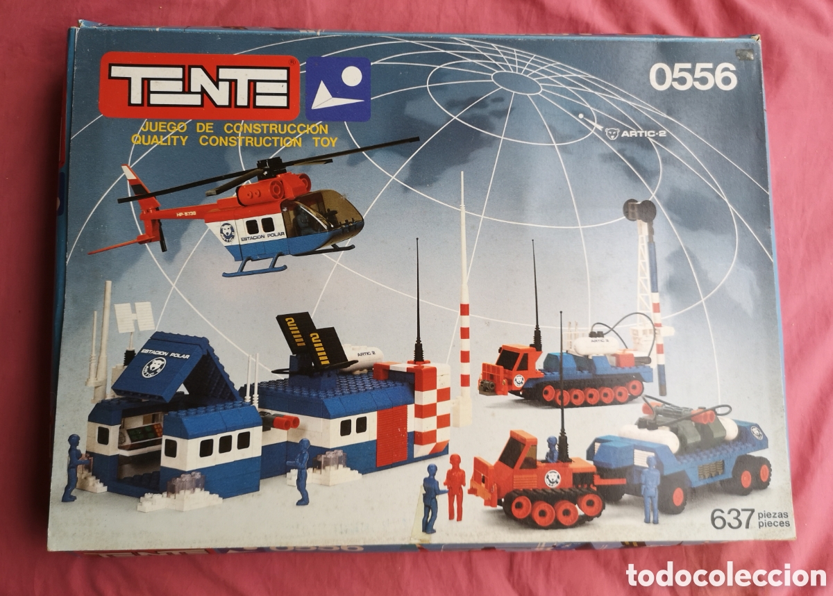 Juguetes antiguos Exin: TENTE Estaci&oacute;n Polar Artic-2. SIN USAR. CAJA ABIERTA. HAY 630 PIEZAS. 1984 EXIN-LINES BROS.