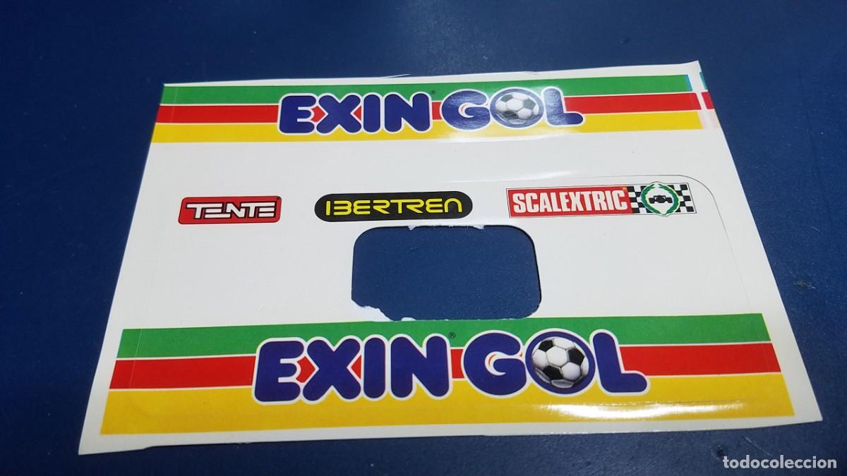 Juguetes antiguos Exin: SLOT SCALEXTRIC PEGATINAS ADHESIVOS EXIN GOL, TENTE, IBERTREN