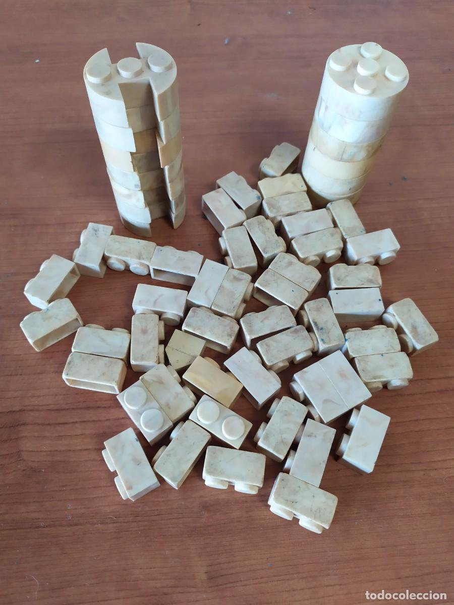 Juguetes antiguos Exin: DESPIECE LADRILLOS EXIN CASTILLOS-EXIN CASTILLO ALMENA,SERIE AZUL-