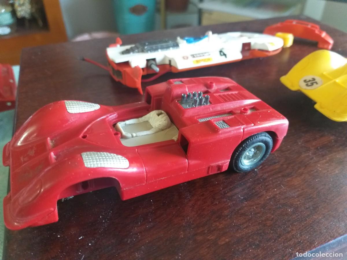 Juguetes antiguos Exin: Coches Scalextric Exin Chaparral C40 y Sigma
