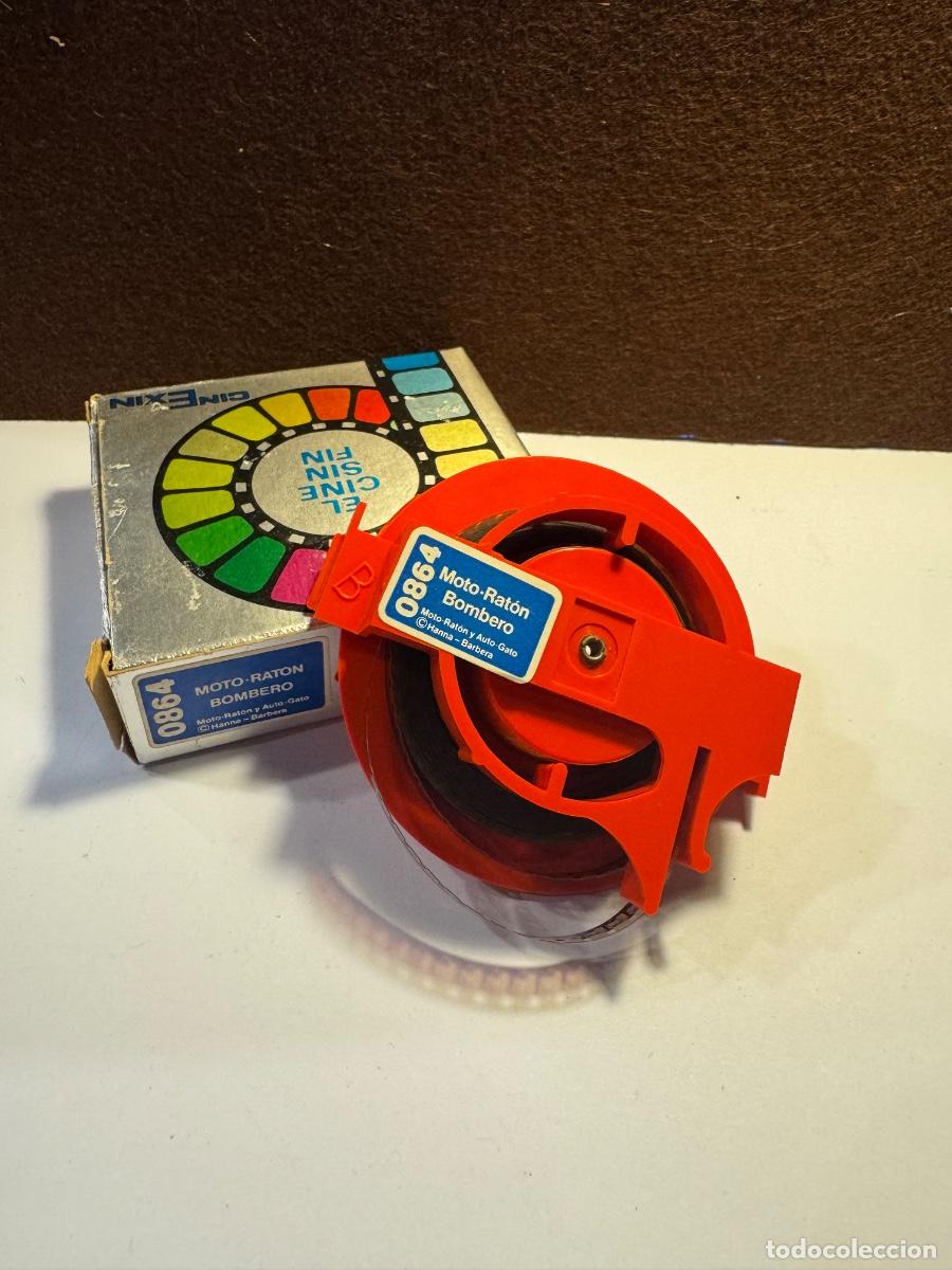 Juguetes antiguos Exin: CINEXIN PEL&Iacute;CULA MOTO-RAT&Oacute;N BOMBERO -ORIGINAL EXIN (G)