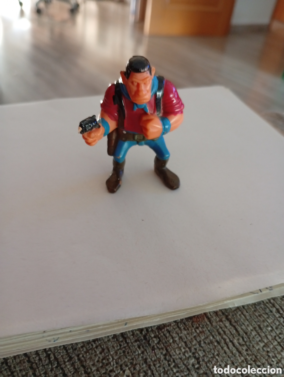 Jouets anciens Exin: Figura EXIN WEST punta pistola roto resto bien