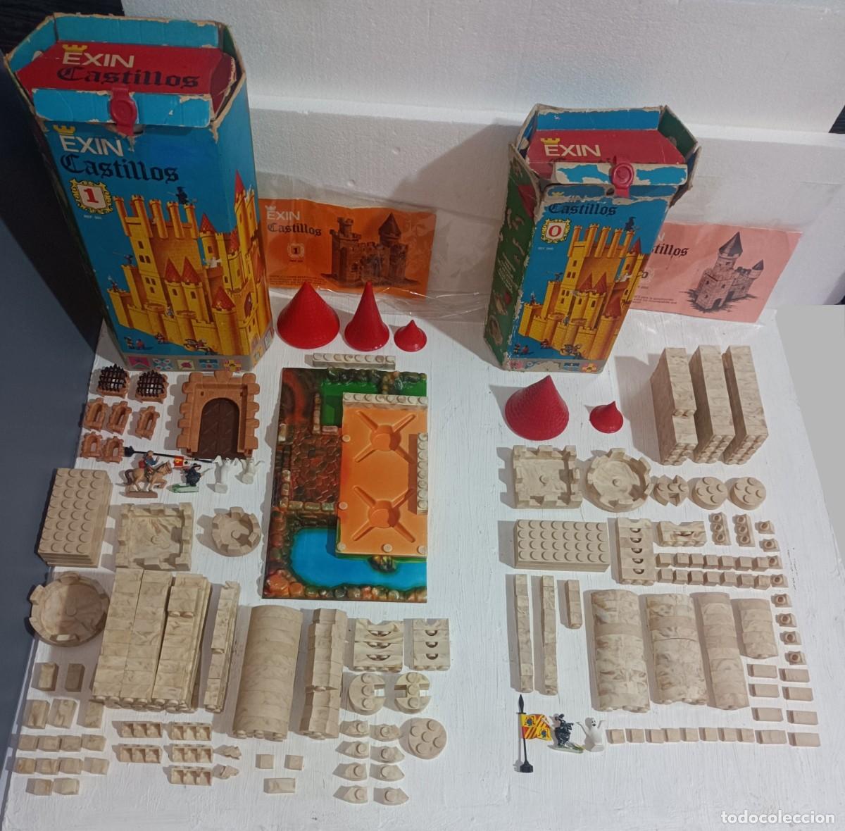 Juguetes antiguos Exin: Exin Castillos Serie Azul No1 + 0 Con Caja (LEED)
