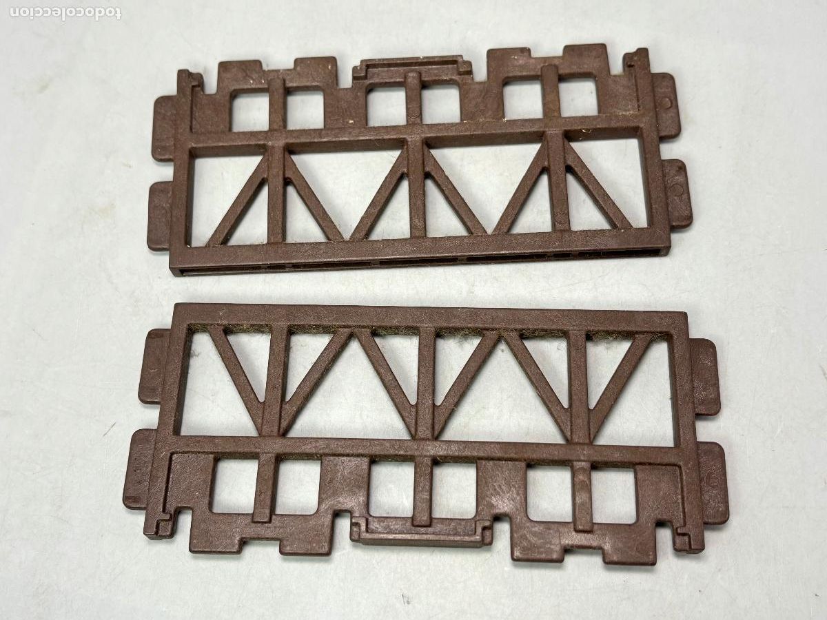 Juguetes antiguos Exin: PLAYMOBIL 3433 4305 lote cimentaci&oacute;n grande estaci&oacute;n de tren