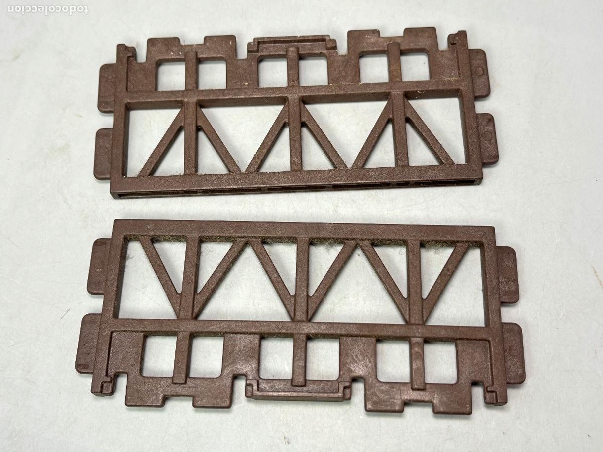 Juguetes antiguos Exin: PLAYMOBIL 3433 4305 lote cimentaci&oacute;n grande estaci&oacute;n de tren