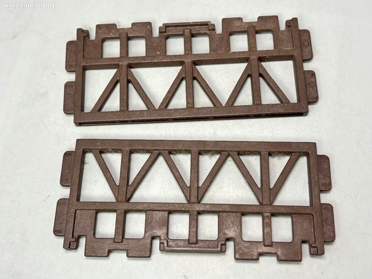 Juguetes antiguos Exin: PLAYMOBIL 3433 4305 lote cimentaci&oacute;n grande estaci&oacute;n de tren
