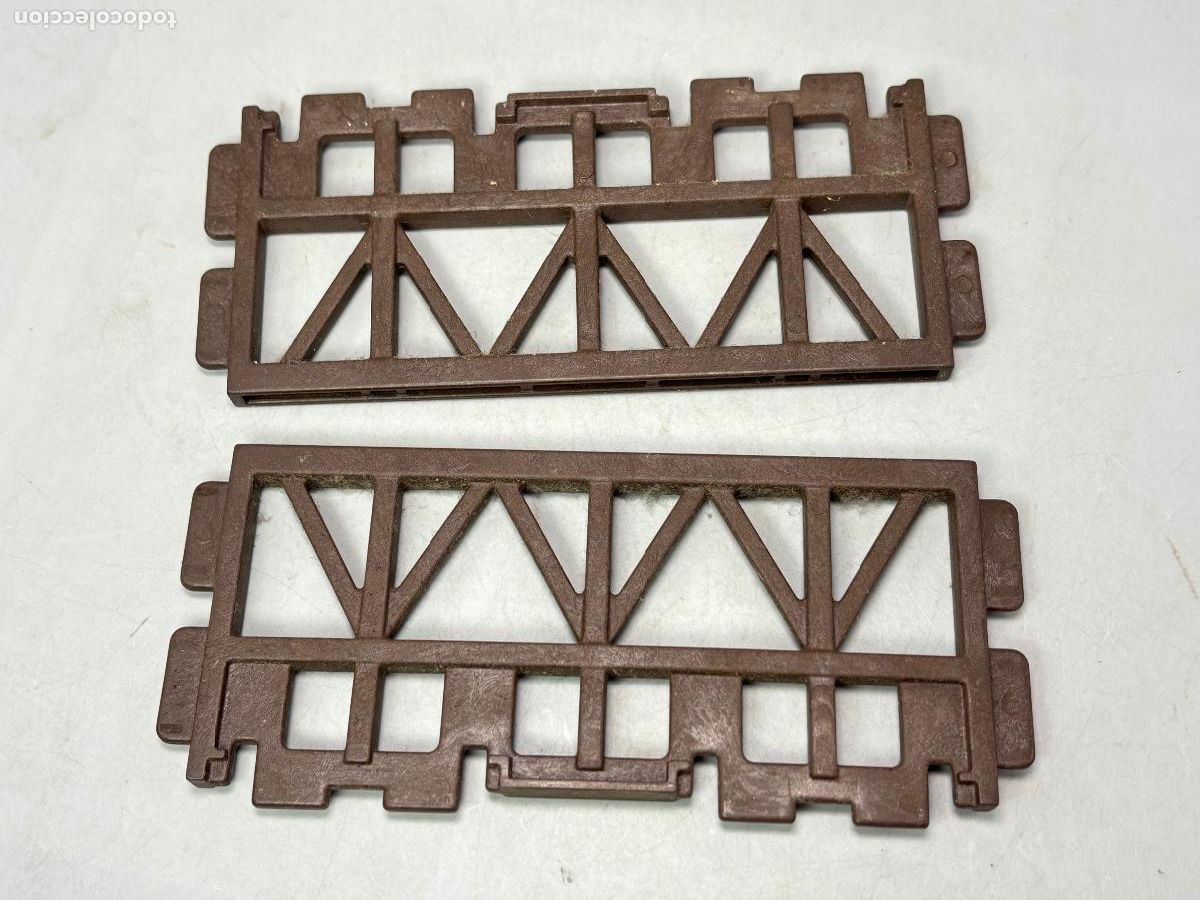 Juguetes antiguos Exin: PLAYMOBIL 3433 4305 lote cimentaci&oacute;n grande estaci&oacute;n de tren