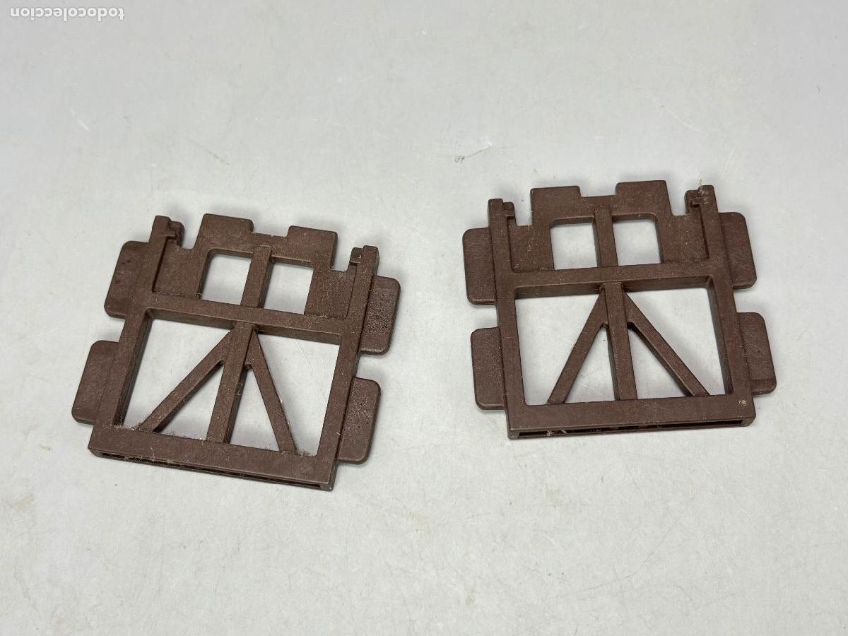 Juguetes antiguos Exin: PLAYMOBIL 3433 4305 lote cimentaci&oacute;n peque&ntilde;a estaci&oacute;n de tren