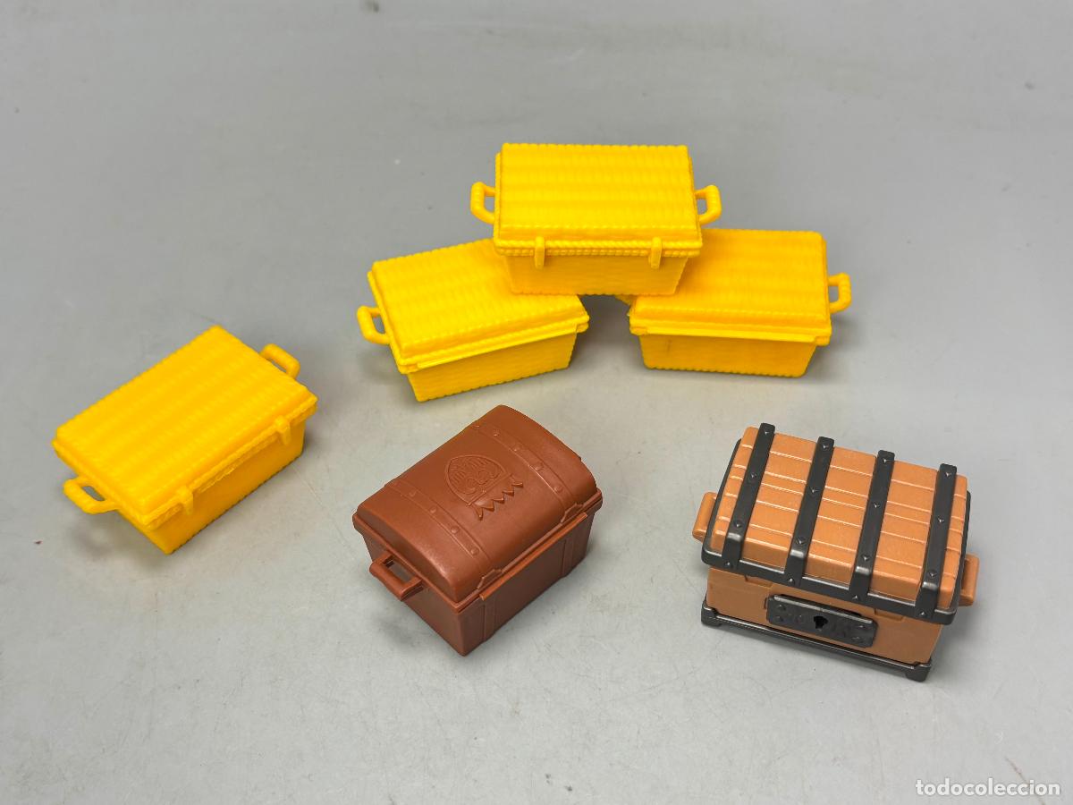 Jouets anciens Exin: PLAYMOBIL lote ba&uacute;l cofre marr&oacute;n