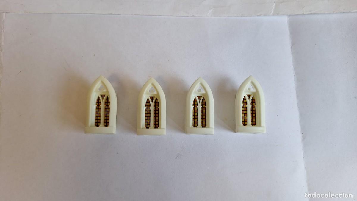 Juguetes antiguos Exin: Exin Castillos Golden. 4 ventanas con vidriera.
