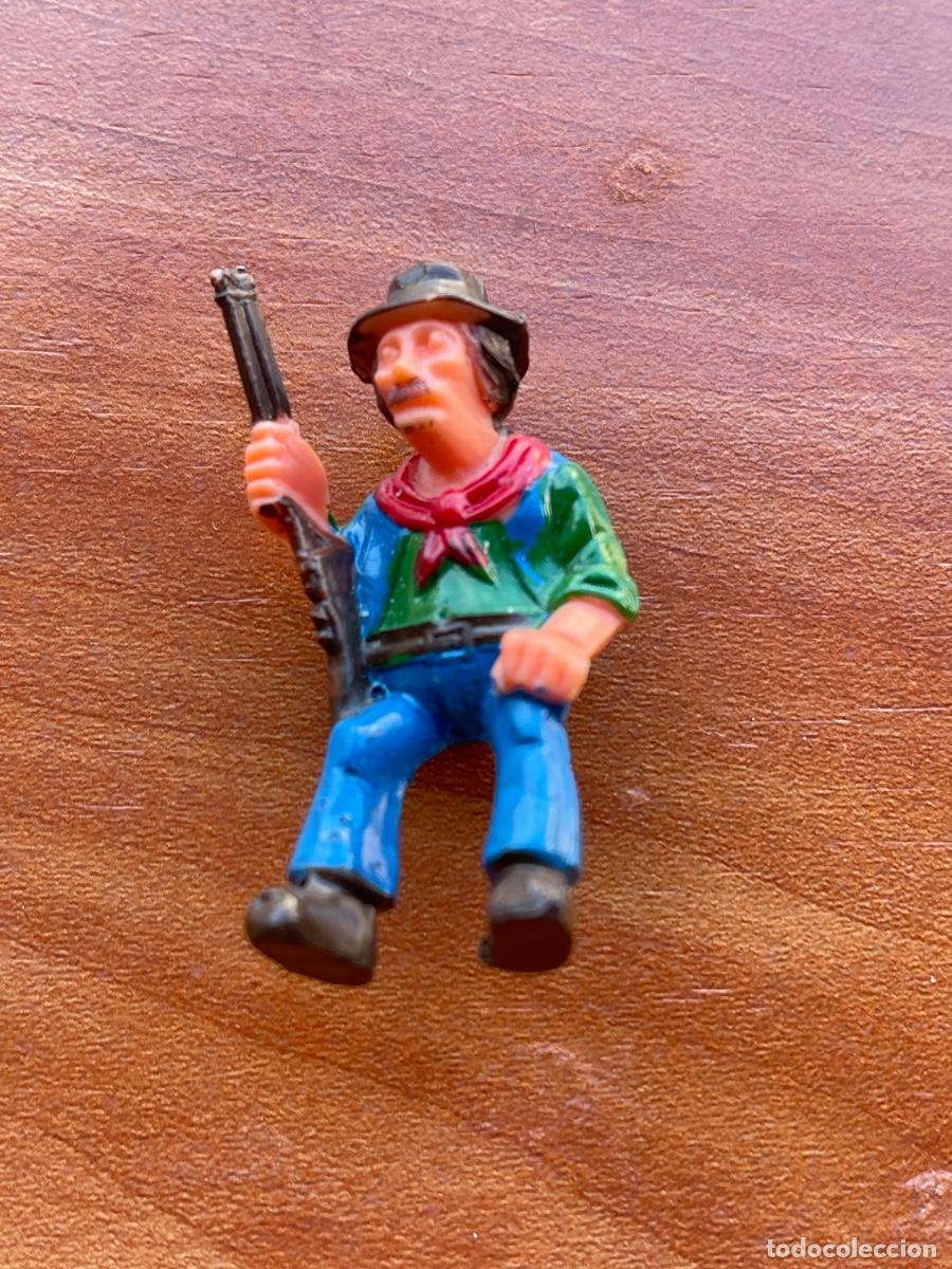 Juguetes antiguos Exin: VAQUERO SENTADO PARA CARRETA . PERSONAJE EXIN WEST . REALIZADO POR EXIN . ORIGINAL