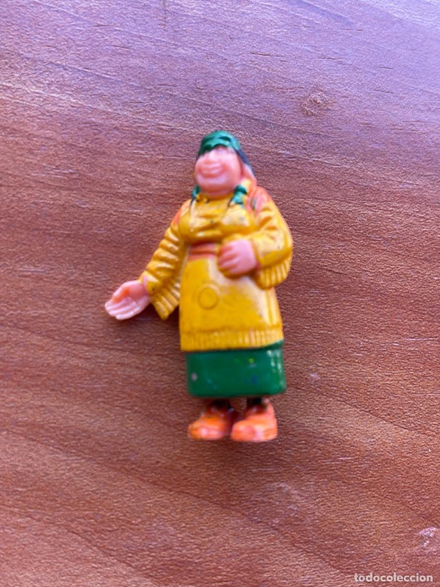 Juguetes antiguos Exin: Figura India con beb&eacute; Exin Western