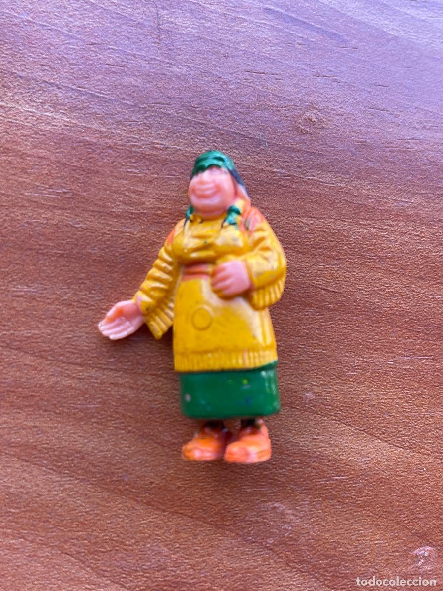 Juguetes antiguos Exin: Figura India con beb&eacute; Exin Western