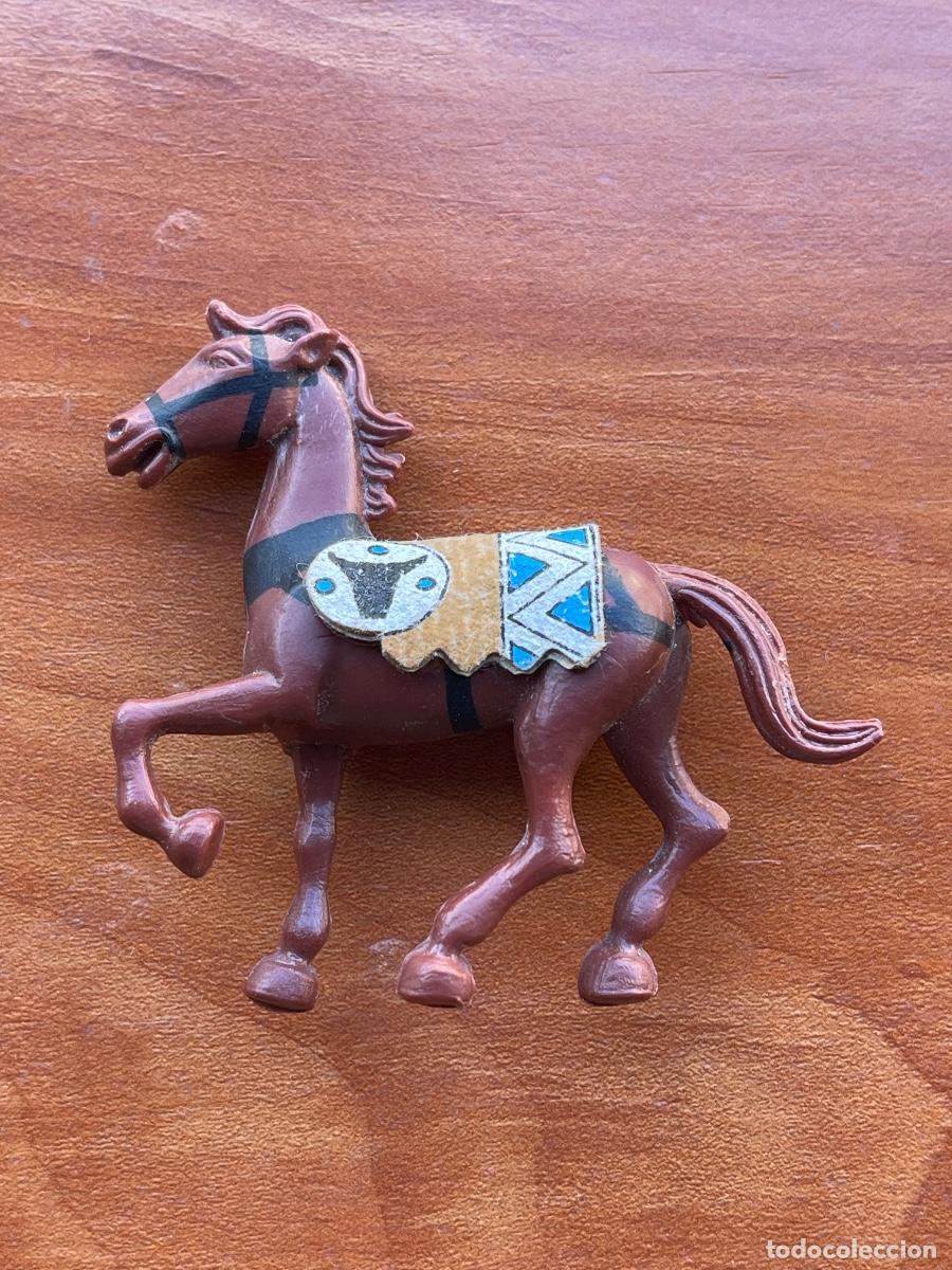 Juguetes antiguos Exin: Caballo EXIN west perfecto estado RARO MANTA INDIA