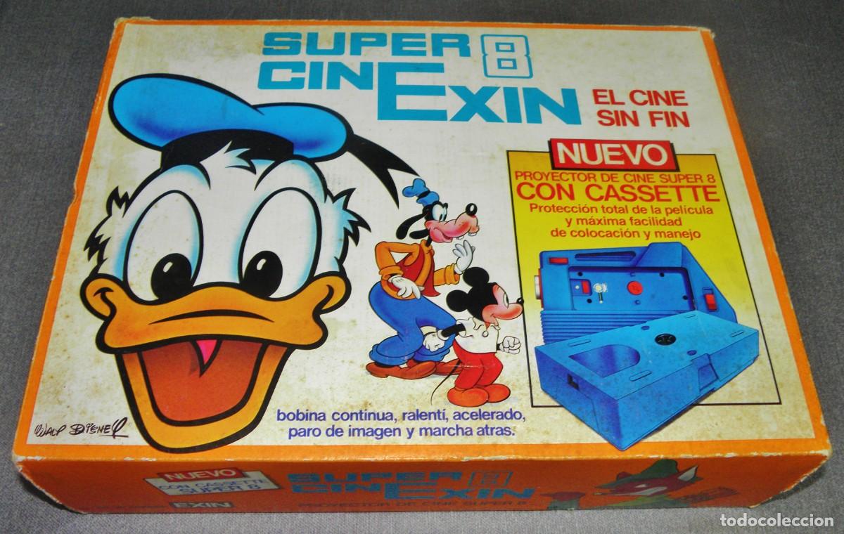 Juguetes antiguos Exin: PROYECTOR CINE SUPER 8 CINE EXIN -CINEXIN EN CAJA + 6 PEL&Iacute;CULAS FUNCIONANDO
