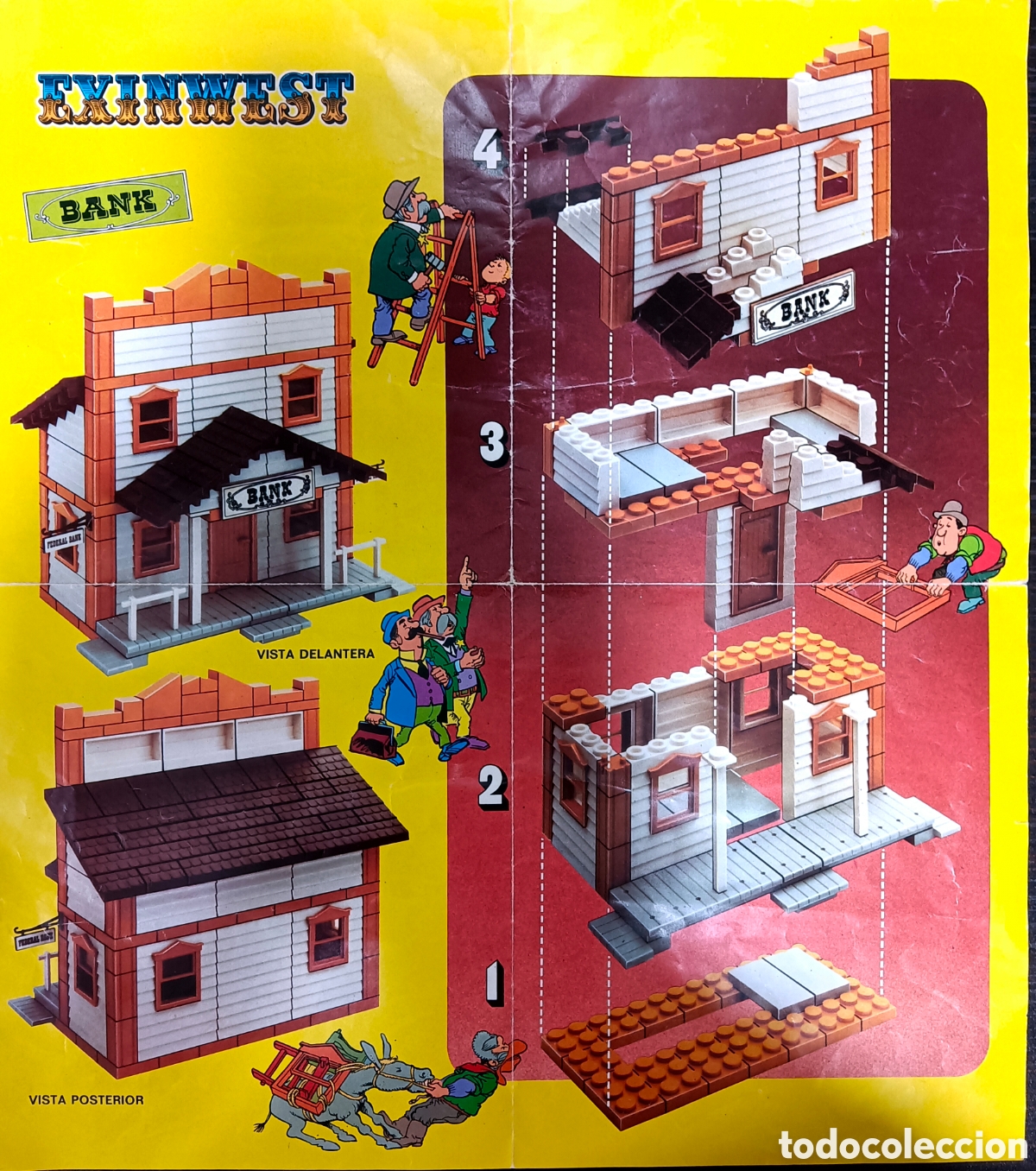 Juguetes antiguos Exin: INSTRUCCIONES BANCO EXINWEST