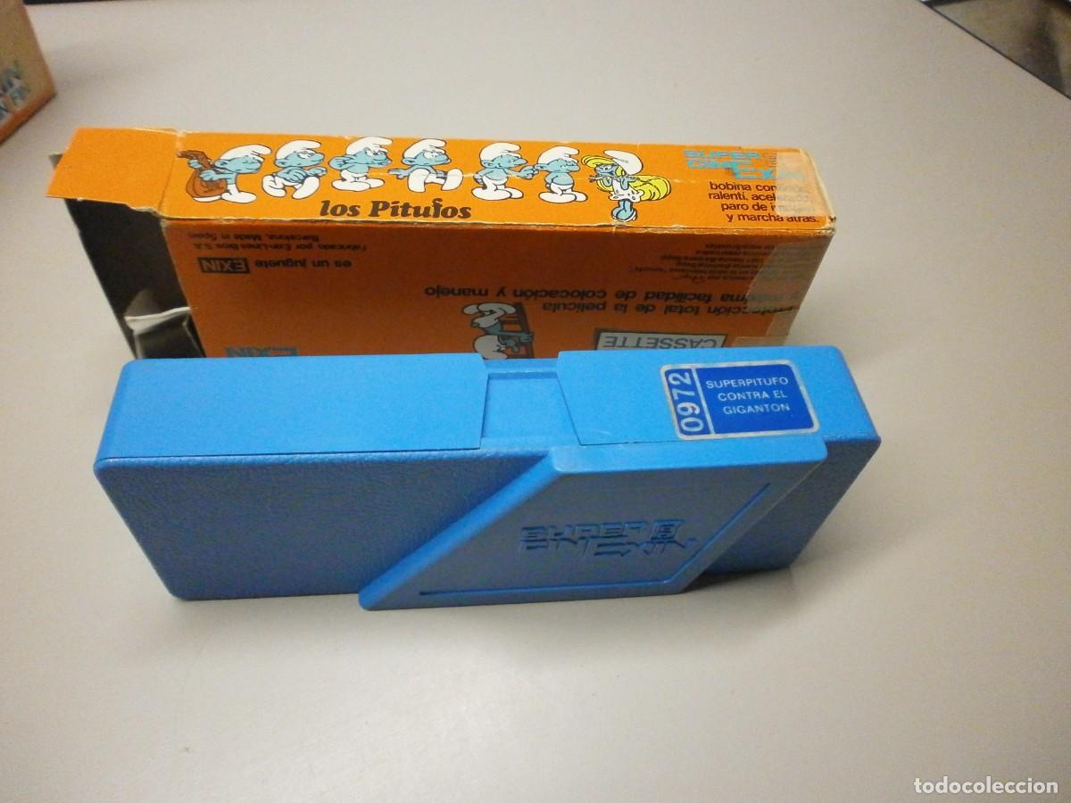 Juguetes antiguos Exin: pelicula cinexin azul 0972 superpitufo contra el giganton