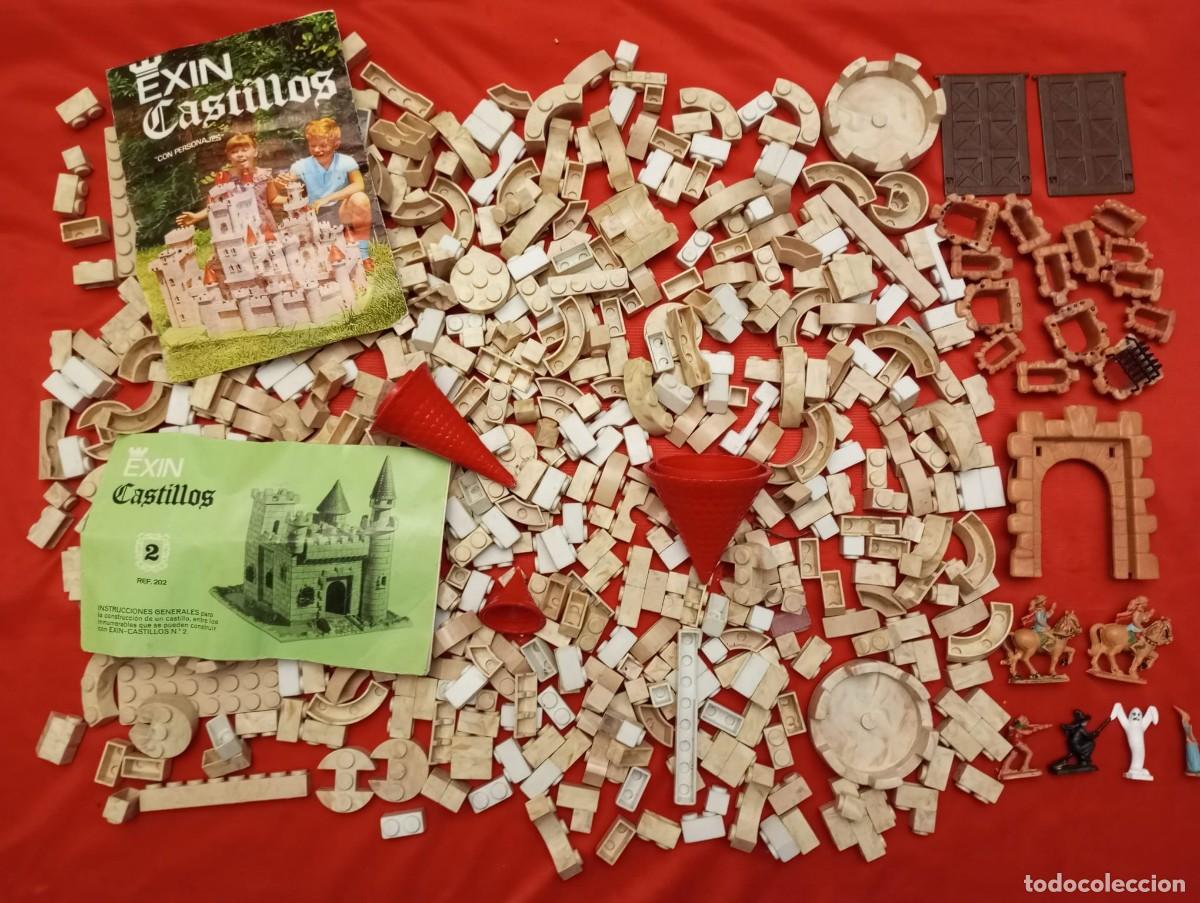 Juguetes antiguos Exin: EXIN CASTILLOS. LOTE ORIGINAL DE &Eacute;POCA. CON FIGURAS, MANUAL E INSTRUCCIONES.