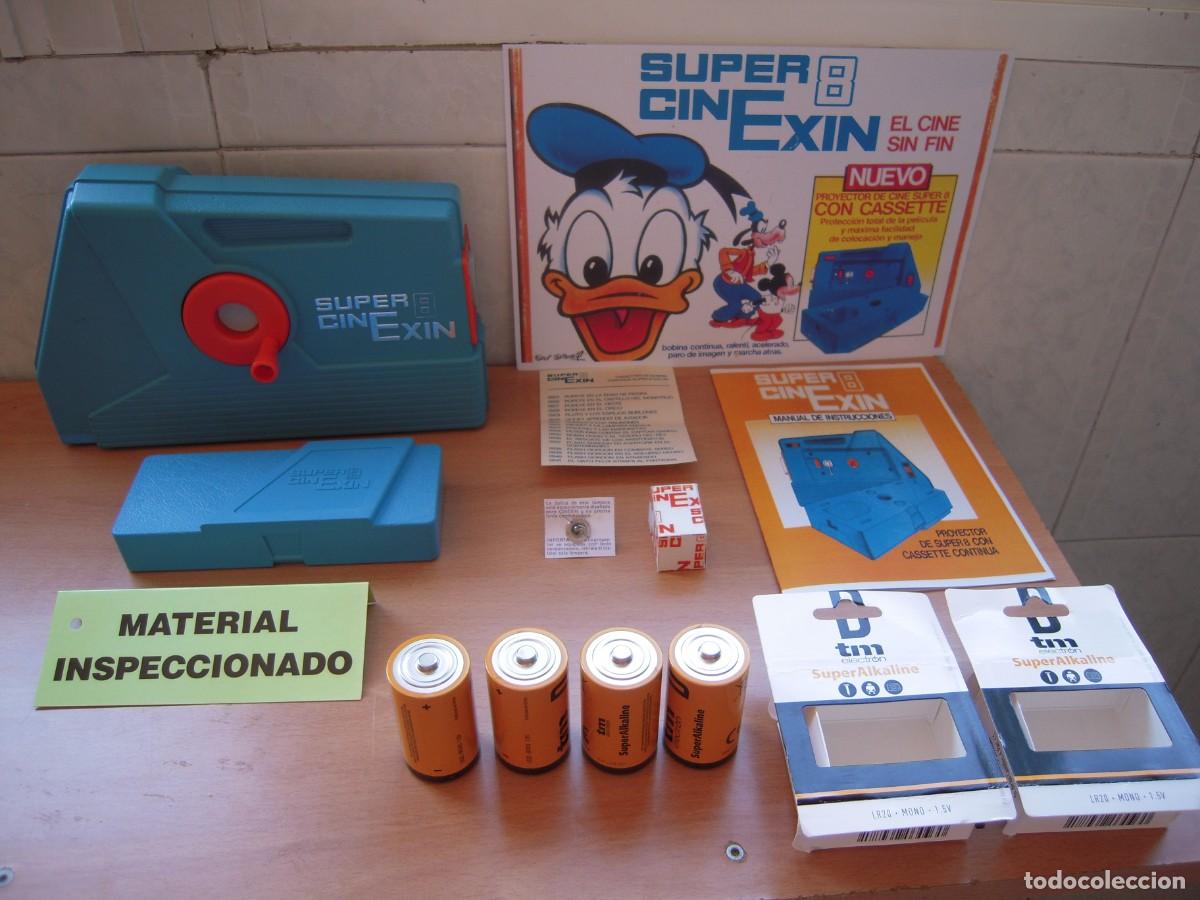 Juguetes antiguos Exin: Proyector SUPER CINEXIN Vintage de 1983 Revisado y Funcionando