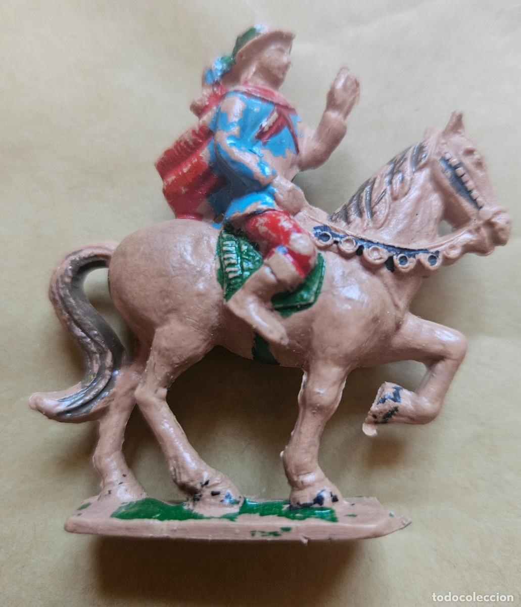 Juguetes antiguos Exin: Exin castillos - Figura de Pr&iacute;ncipe a caballo jinete medieval - Original a&ntilde;os 80