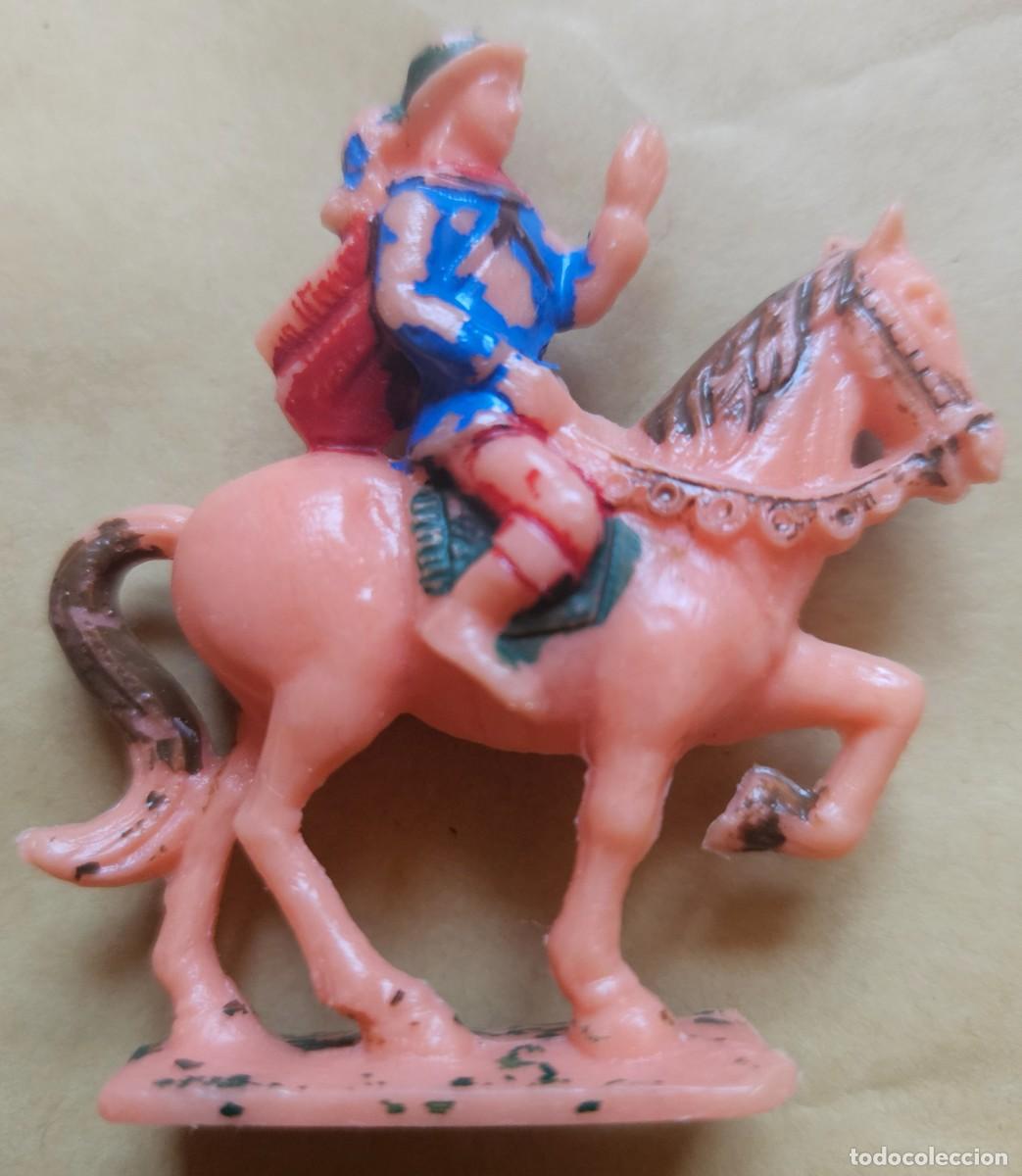 Juguetes antiguos Exin: Exin castillos - Figura de Pr&iacute;ncipe a caballo jinete medieval - Original a&ntilde;os 80 (2)