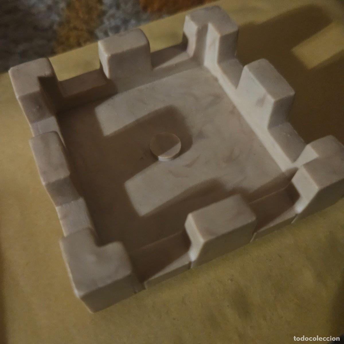 Juguetes antiguos Exin: Exin castillos - Pieza almena cuadrada grande para torre torre&oacute;n - original a&ntilde;os 80