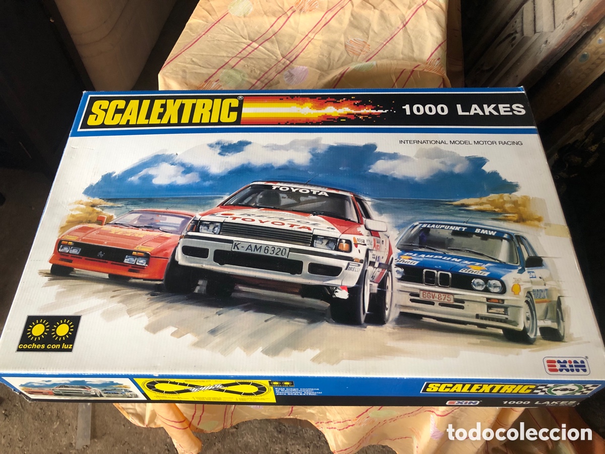 Juguetes antiguos Exin: Scalextric Exin 1000 Lakes CON 3 COCHES