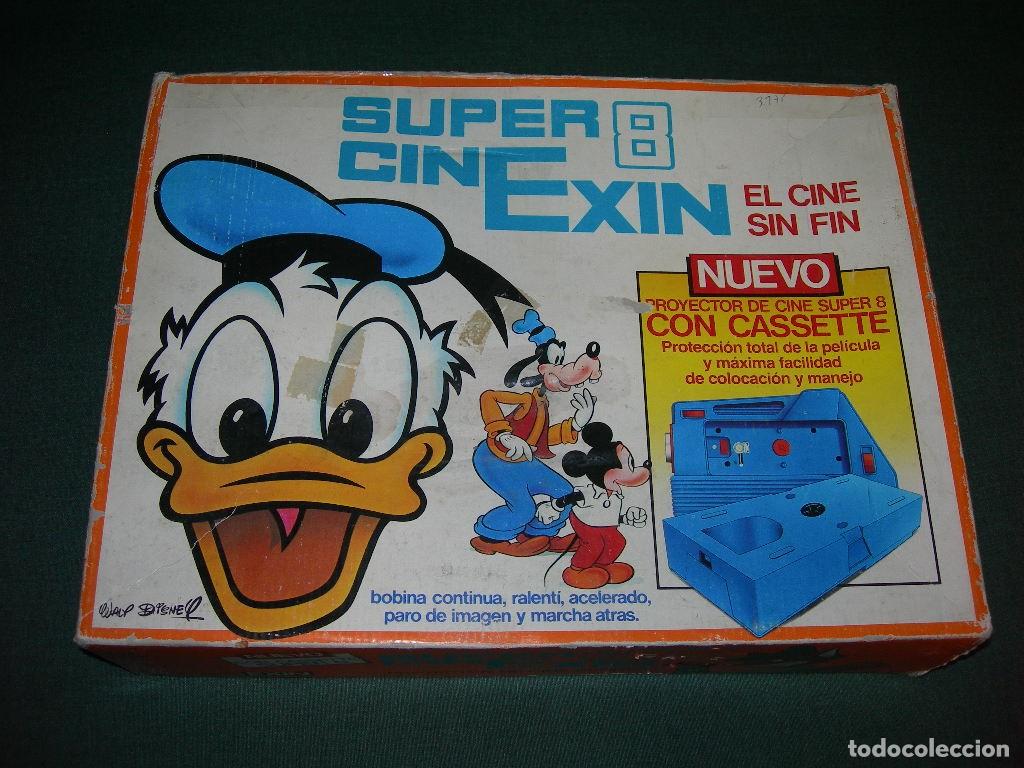 Juguetes antiguos Exin: PROYECTOR SUPER CINE EXIN CON SU CAJA ORIGINAL Y PEL&Iacute;CULA - FUNCIONANDO - A&Ntilde;OS 80 - CINEXIN -