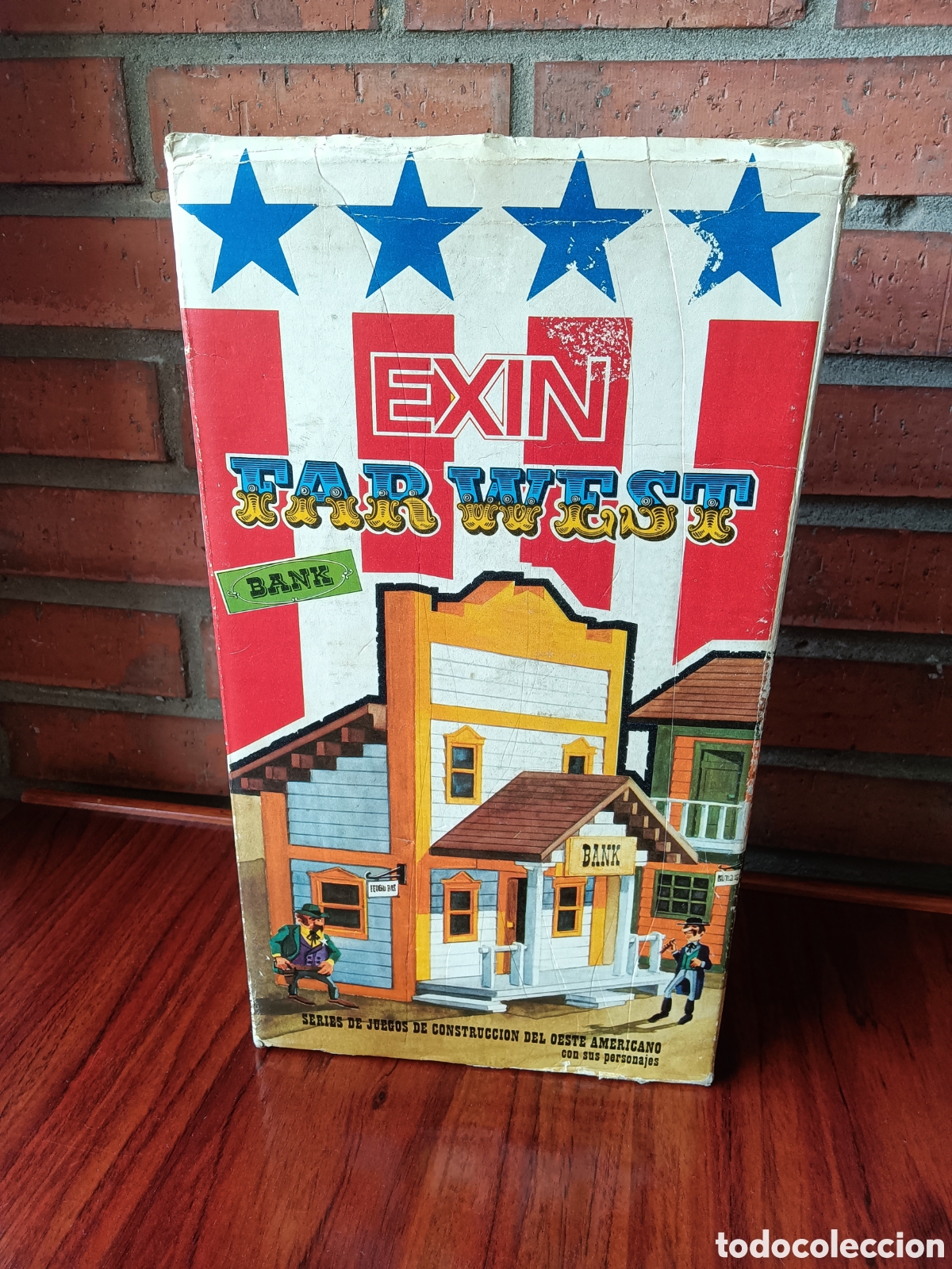 Juguetes antiguos Exin: Caja vac&iacute;a Banco Exinwest