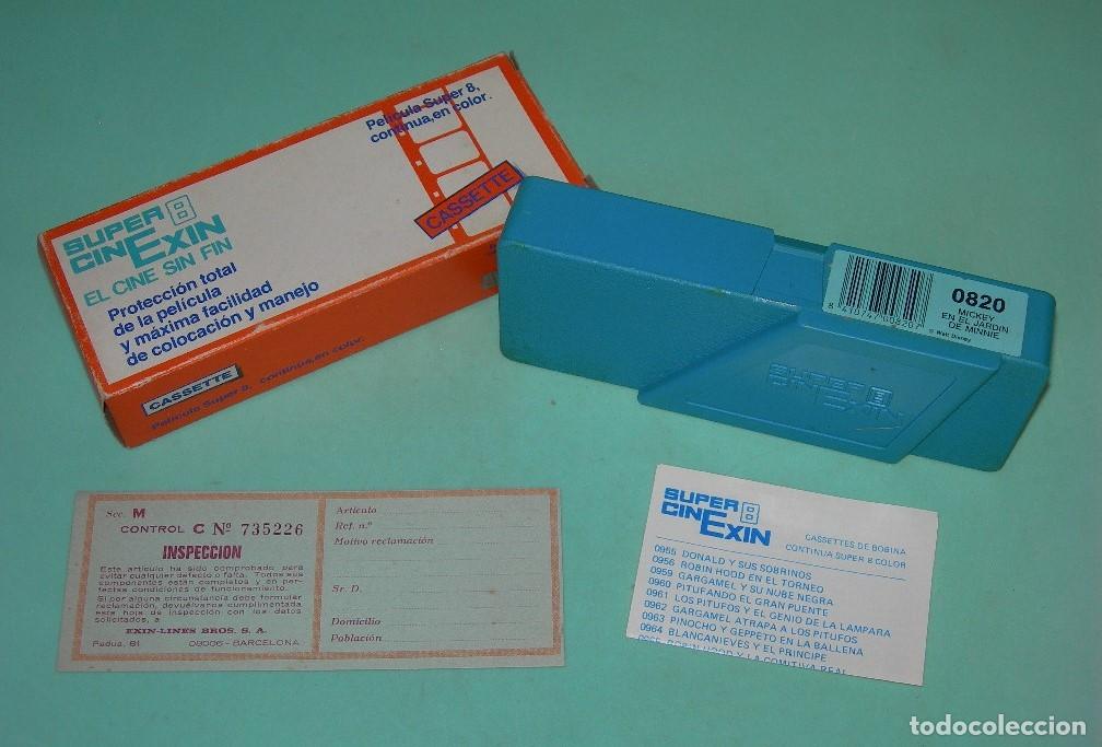 Juguetes antiguos Exin: PEL&Iacute;CULA SUPER 8 DE SUPER CINE EXIN EN CAJA ORIGINAL - MICKEY EN EL JARD&Iacute;N DE MINNIE - CINEXIN -