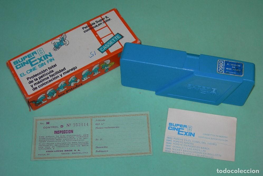 Juguetes antiguos Exin: PEL&Iacute;CULA SUPER 8 DE SUPER CINE EXIN EN CAJA ORIGINAL - EL RESCATE DE BEB&Eacute; PITUFO - CINEXIN -
