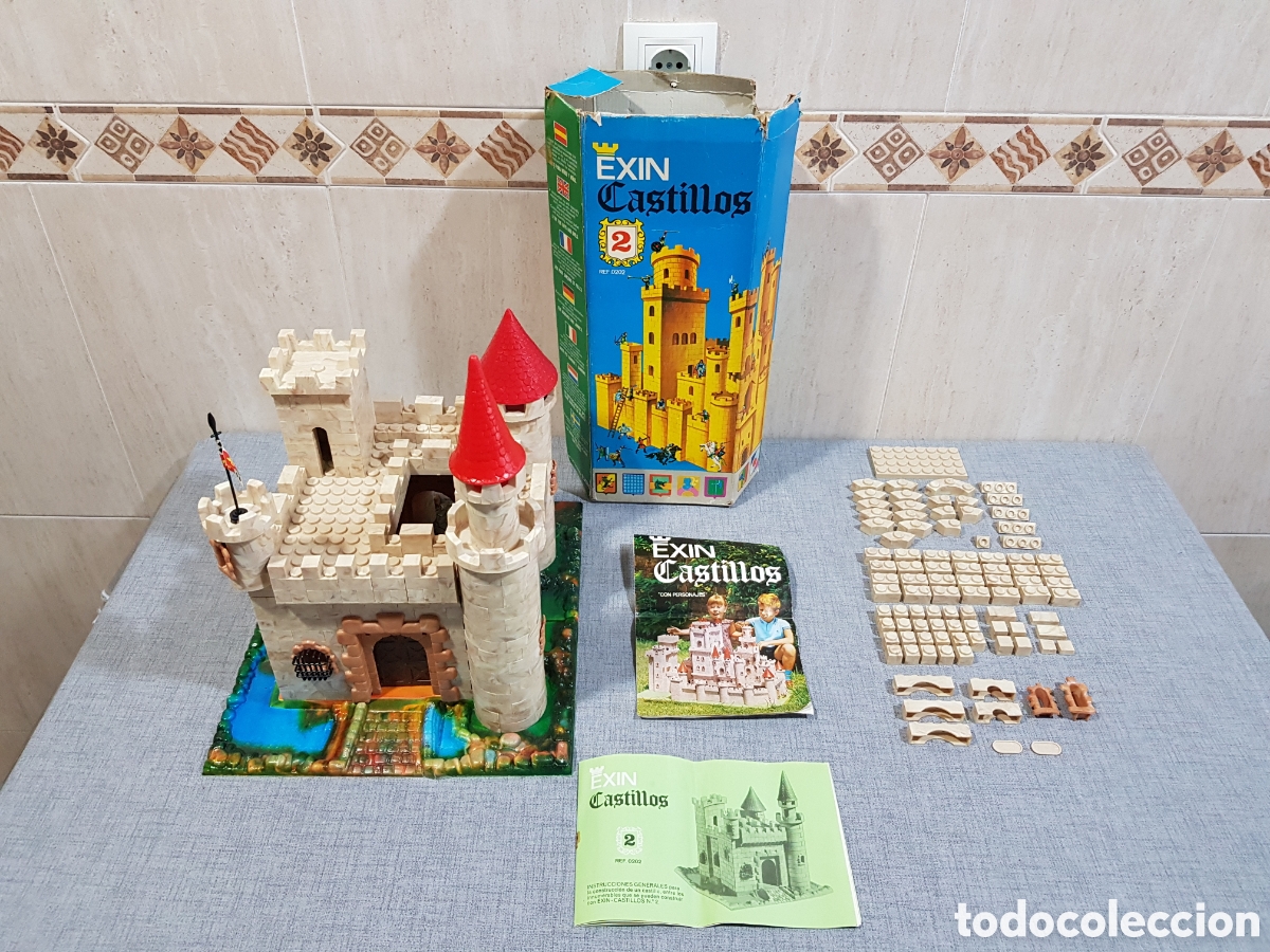Juguetes antiguos Exin: EXIN CASTILLOS SERIE AZUL 2 REFERENCIA 0202 CON CAJA MANUAL Y FOLLETO PROMOCIONAL