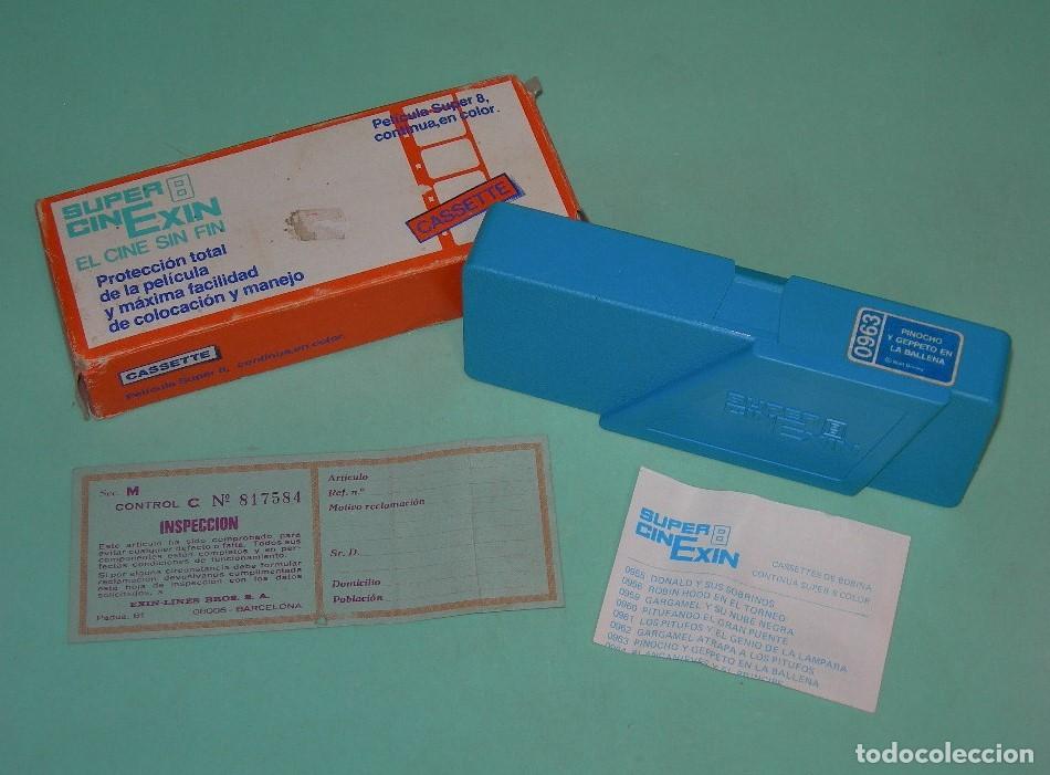 Juguetes antiguos Exin: PEL&Iacute;CULA SUPER 8 DE SUPER CINE EXIN EN CAJA ORIGINAL - PINOCHO Y GEPPETO EN LA BALLENA - CINEXIN -